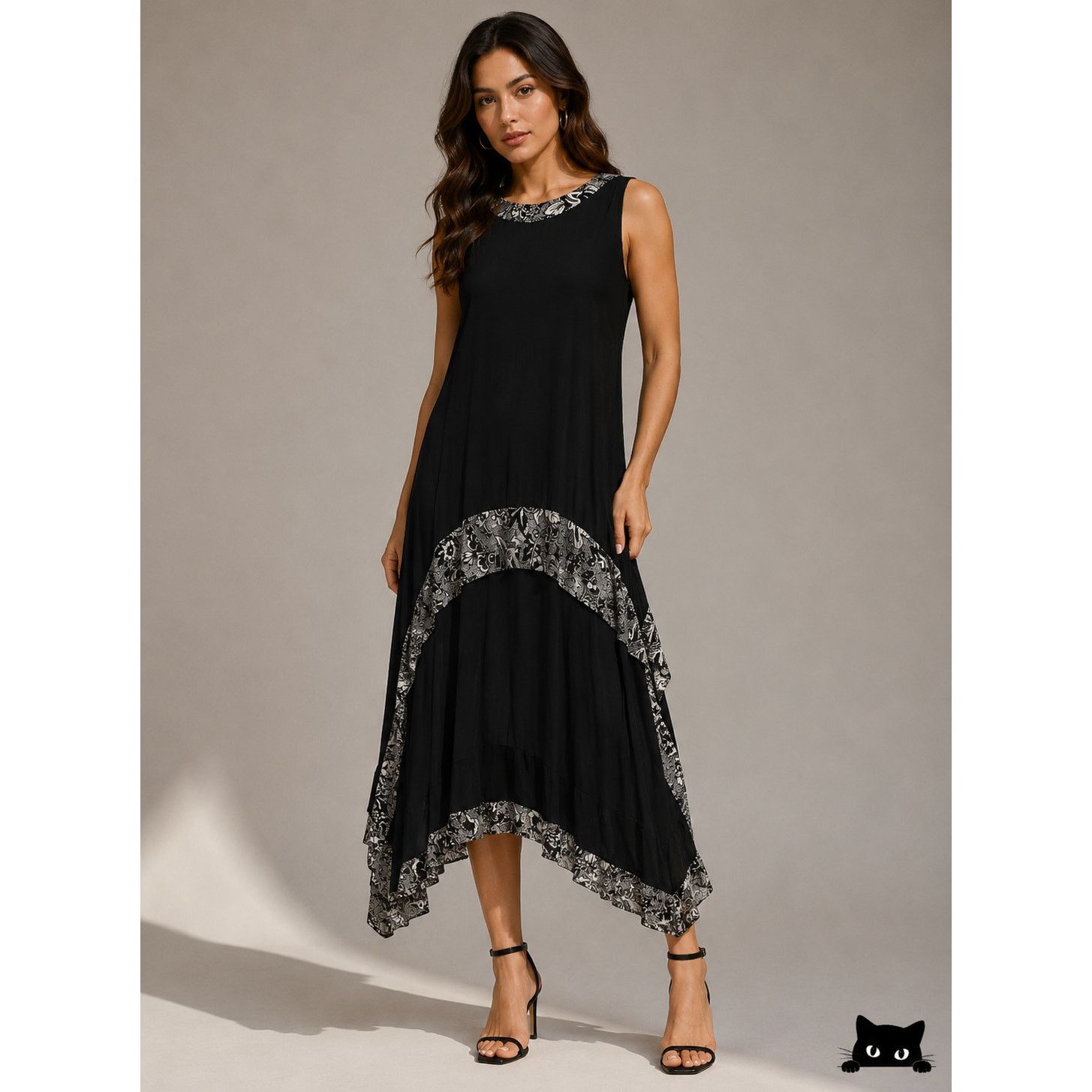 JW Anderson JW Anderson Black Sleeveless High Neck Low Back Dress 10 Size L / US 10 / IT 46 - 3 Thumbnail