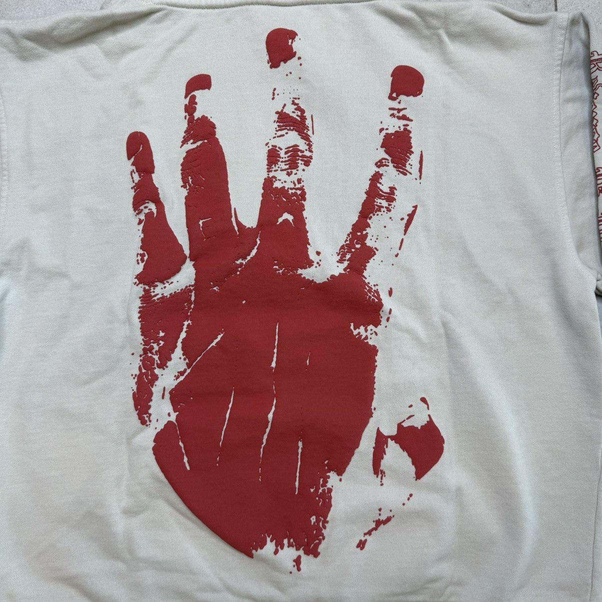 Revenge Revenge X Kill Outline Hoodie Cement/Red SIZE MEDIUM Size US M / EU 48-50 / 2 - 10 Thumbnail