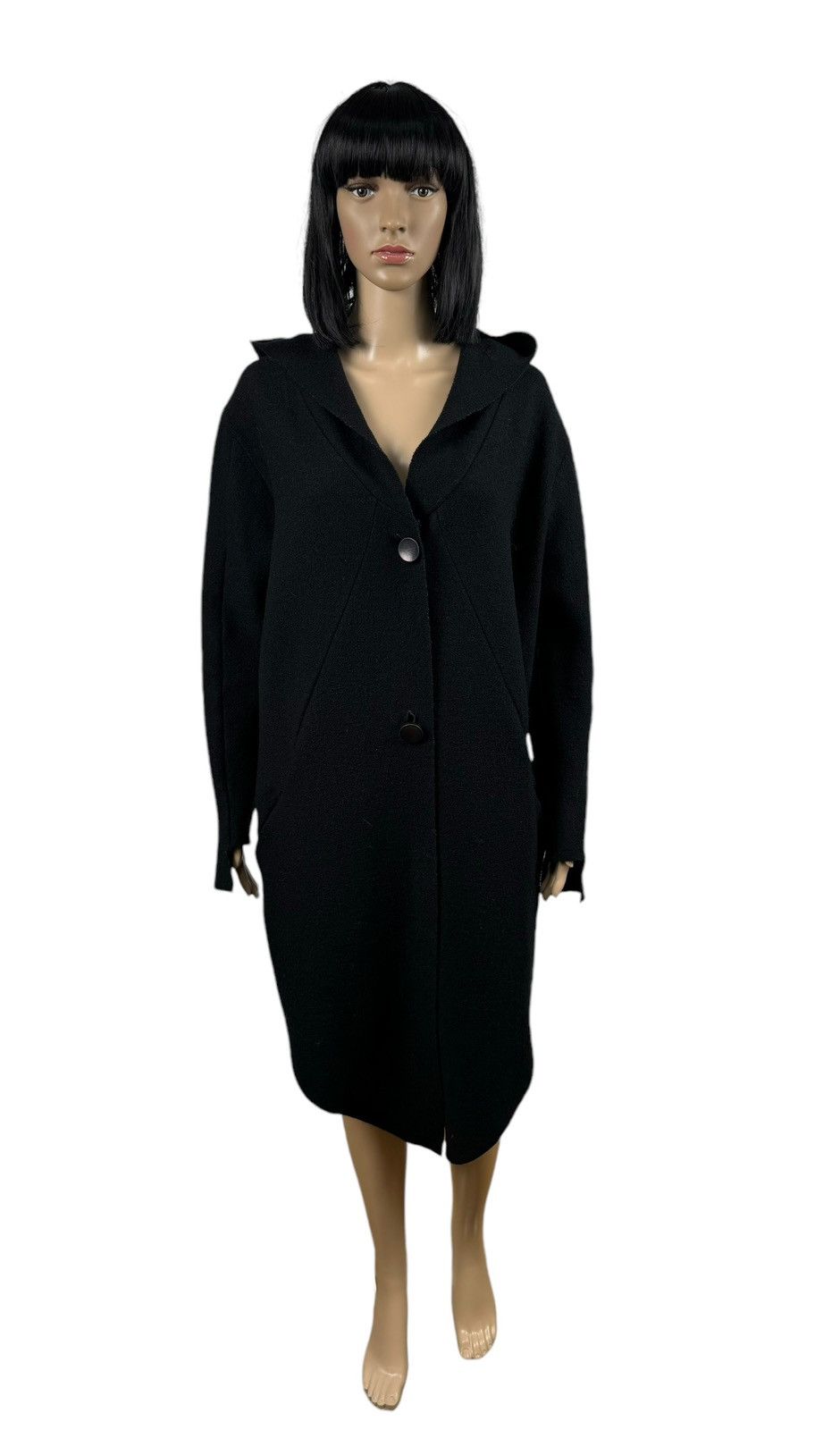 Barbara I Gongini Barbara I Gongini Merino Wool Ocercoat Hooded size 34 Size XXS / US 00 / IT 34 - 2 Thumbnail