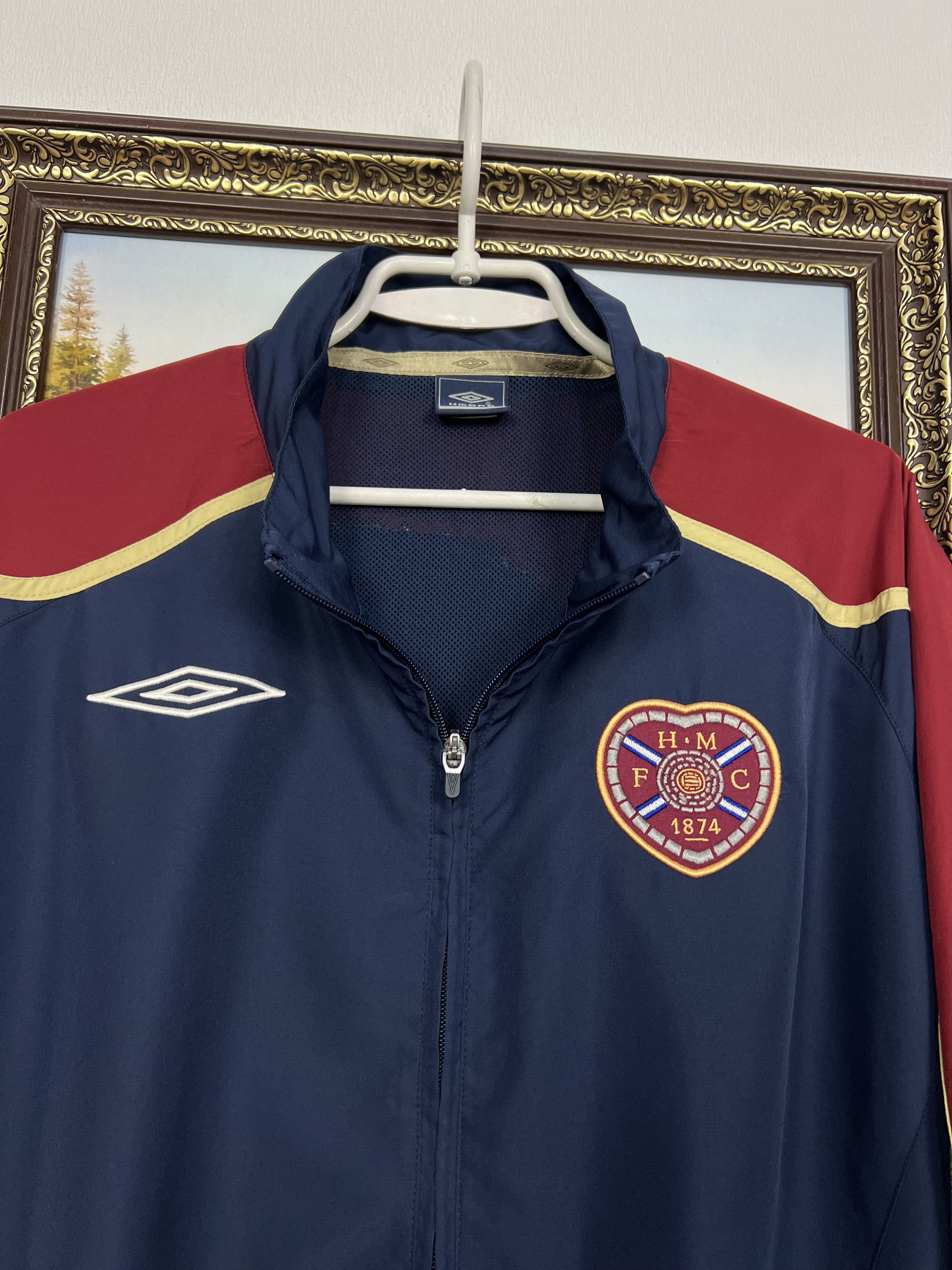 Umbro Vintage Heart Of Midlothian Hearts Football Jacket Track Top Size US XL / EU 56 / 4 - 3 Thumbnail