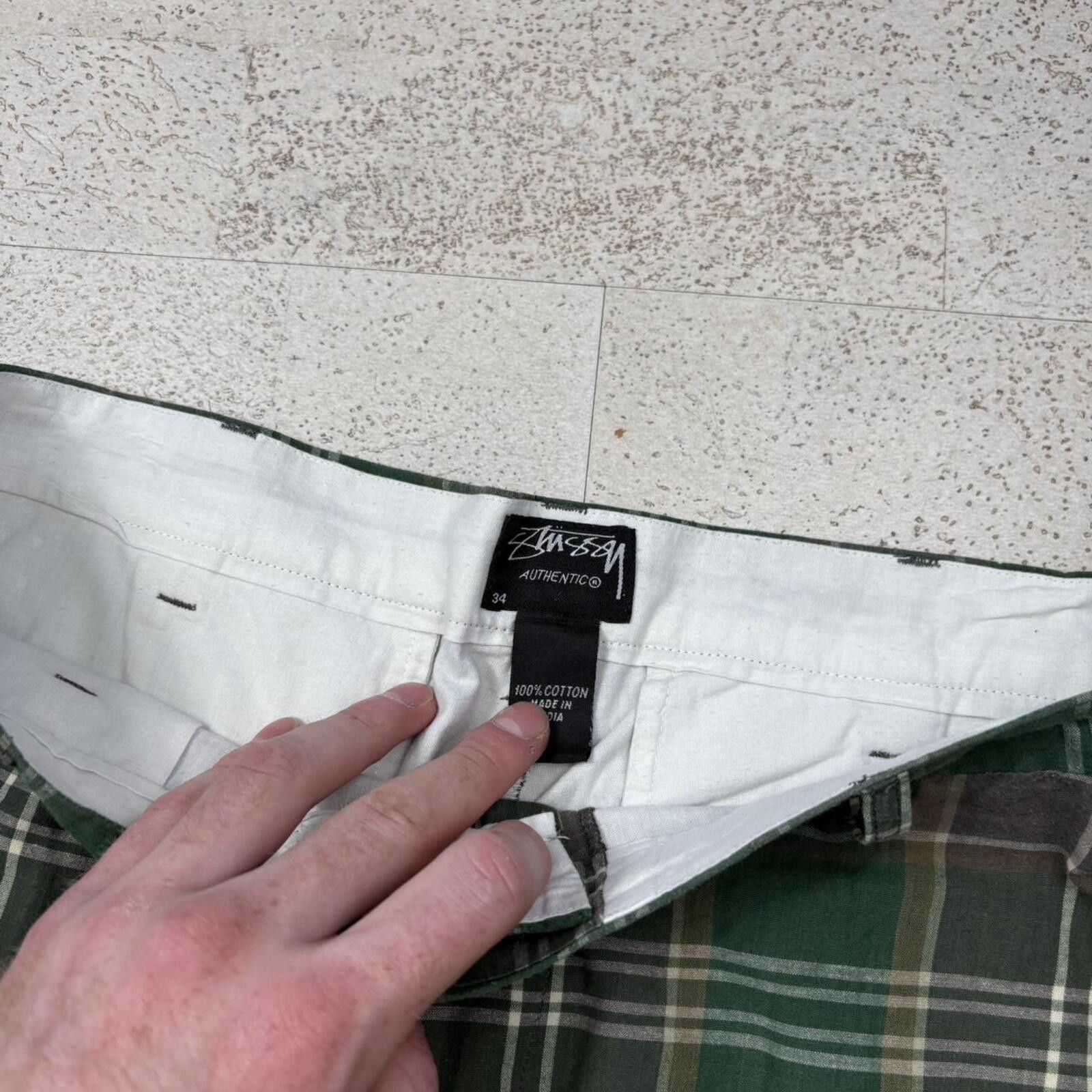Stussy 00’s Stussy Plaid Shorts (34”) Size US 34 / EU 50 - 3 Thumbnail