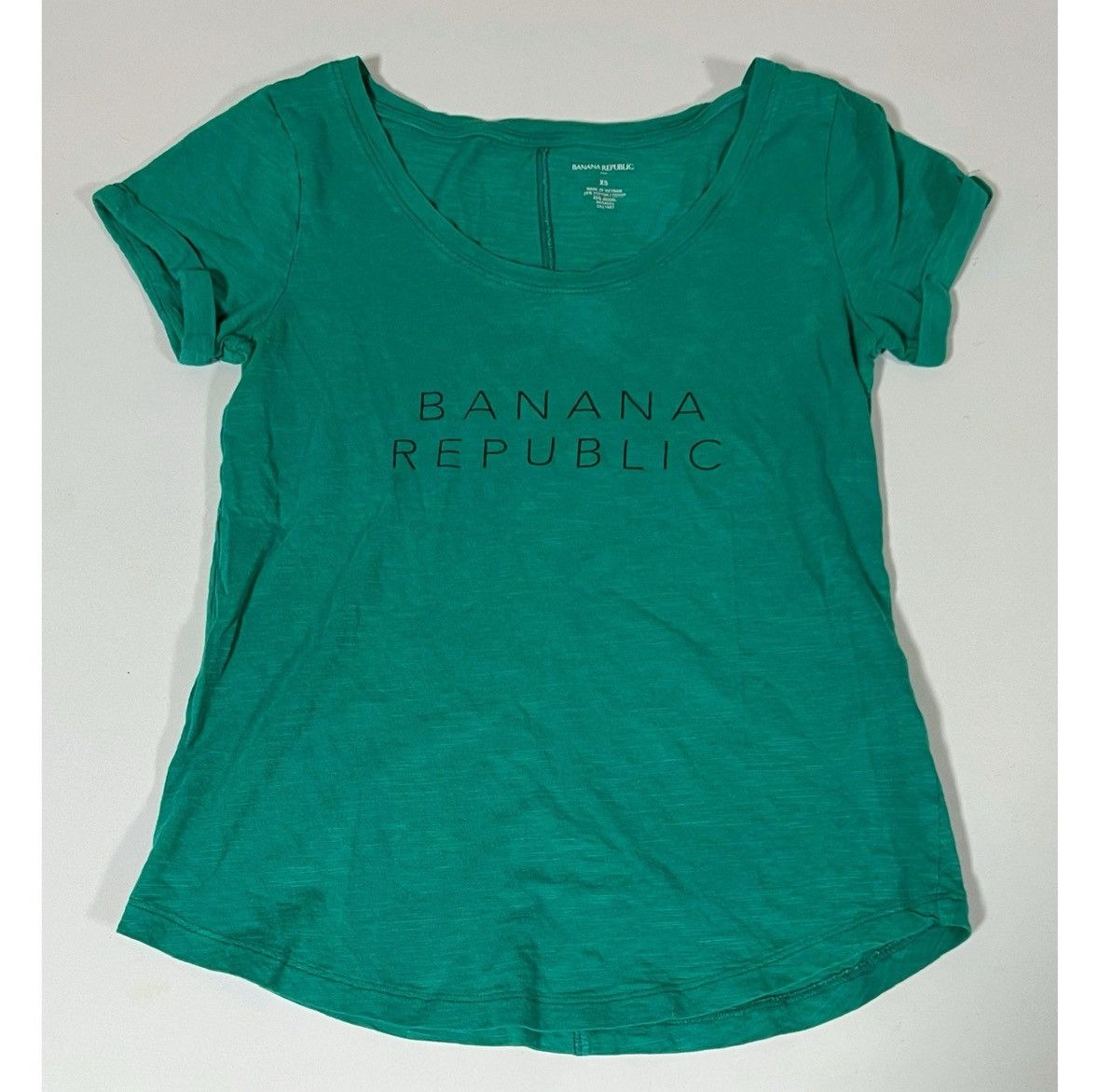 Banana Republic Banana Republic Teal Logo Graphic T-Shirt Top Tee Size XS ✨ Size US XS / EU 42 / 0 - 1 Thumbnail