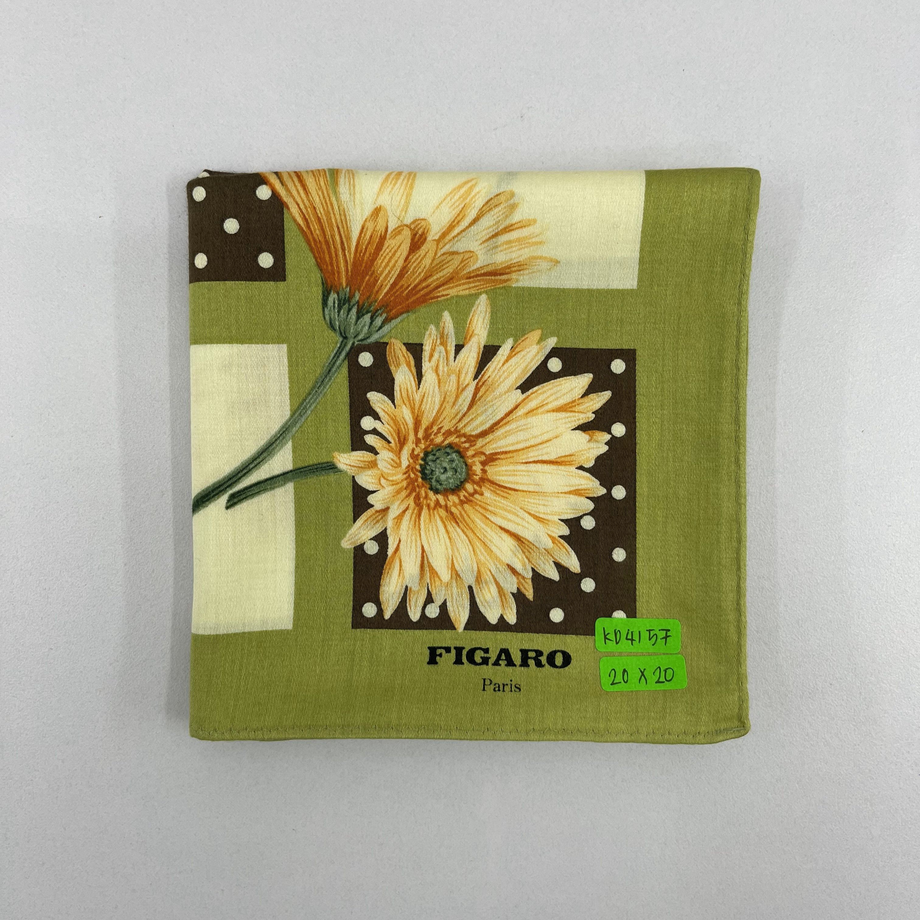 Vintage Figaro Paris Handkerchief / Neckerchief / Bandana - 4157 Size ONE SIZE - 10 Thumbnail