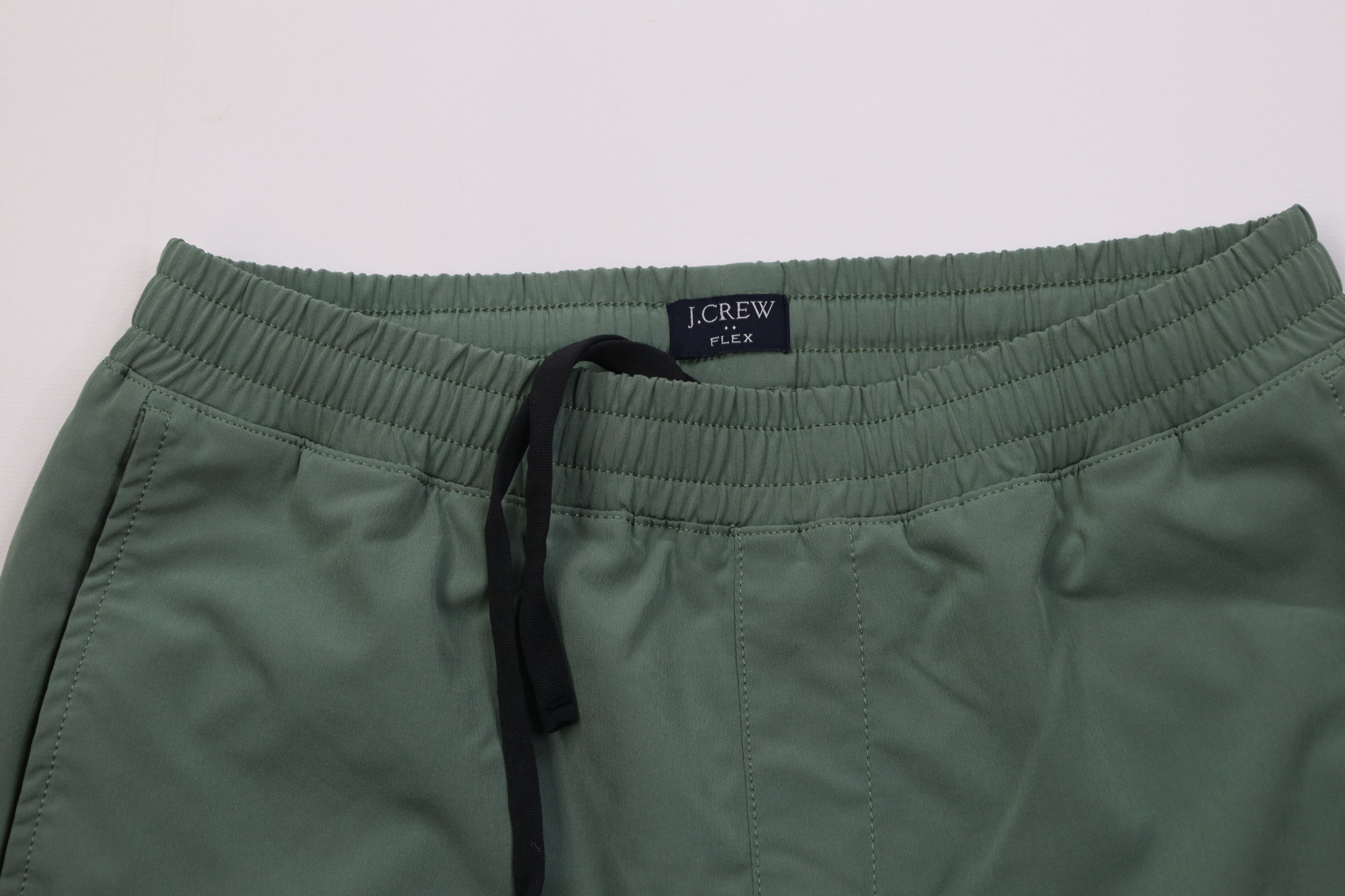 J.Crew Y2K J Crew Flex Above Knee Shorts Moss Green Drawstring Size US 28 / EU 44 - 2 Thumbnail