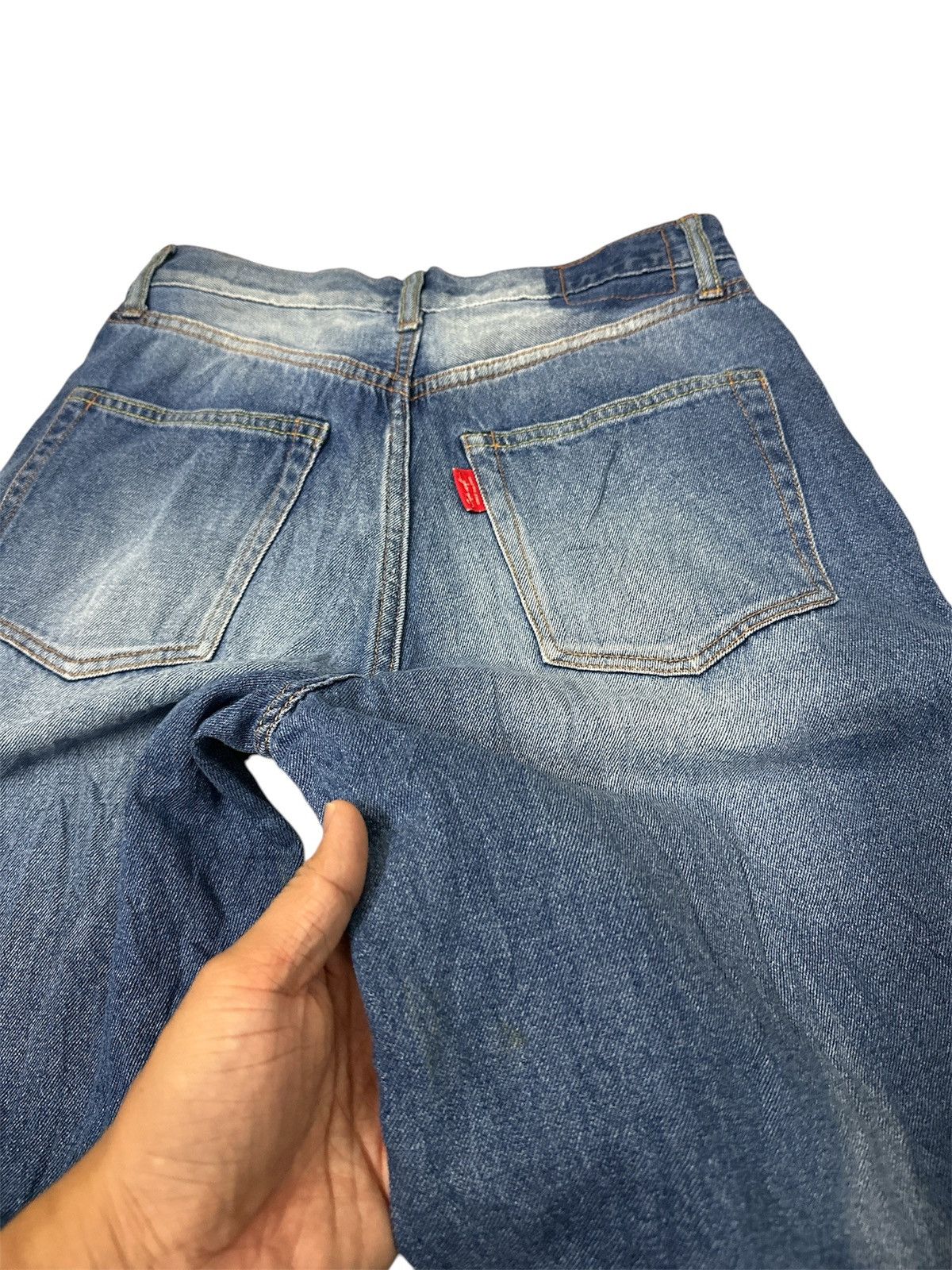 Rick Owens 2000s Cepo Craft Baggy Flare Jeans Y2K Jnco Goa Lgb Style Size US 28 / EU 44 - 6 Thumbnail