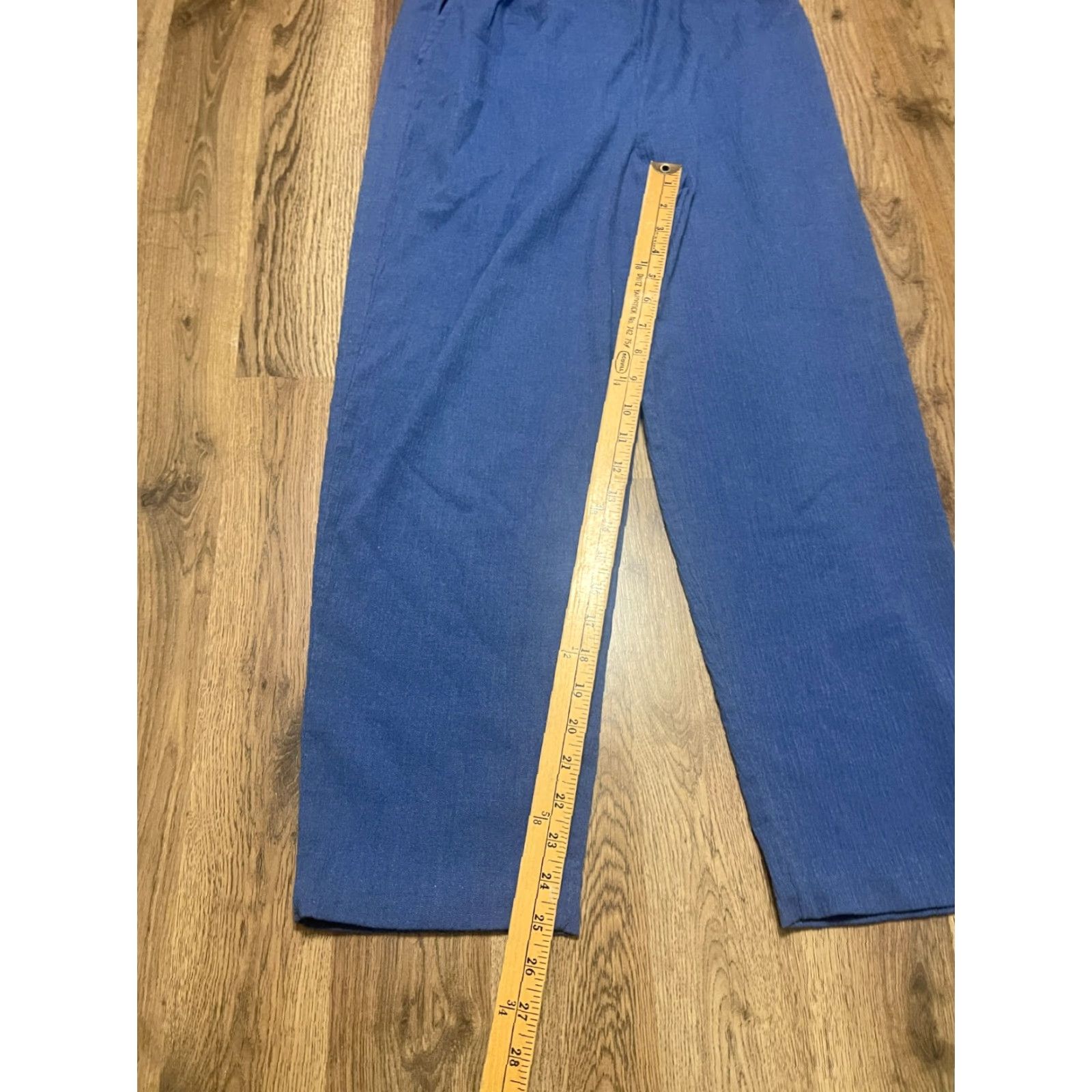 Blair Blair Pants Women's Size 14 Blue Pull On Straight Leg Pants, Regular Inseam 25 in, Casual Size 36" / US 14 / IT 50 - 6 Thumbnail