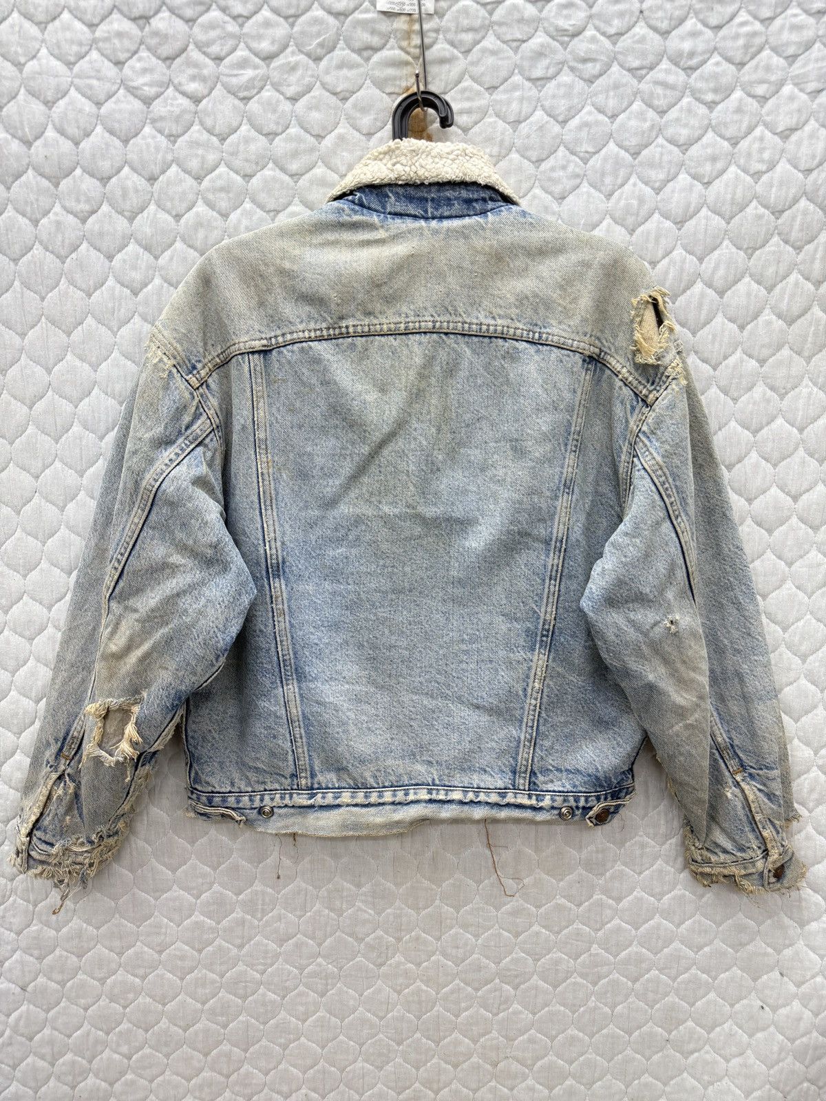 Levi's 🔥🔥💥STEALS VTG LEVIS SHERPA DISTRESSED JACKET Size US M / EU 48-50 / 2 - 4 Thumbnail