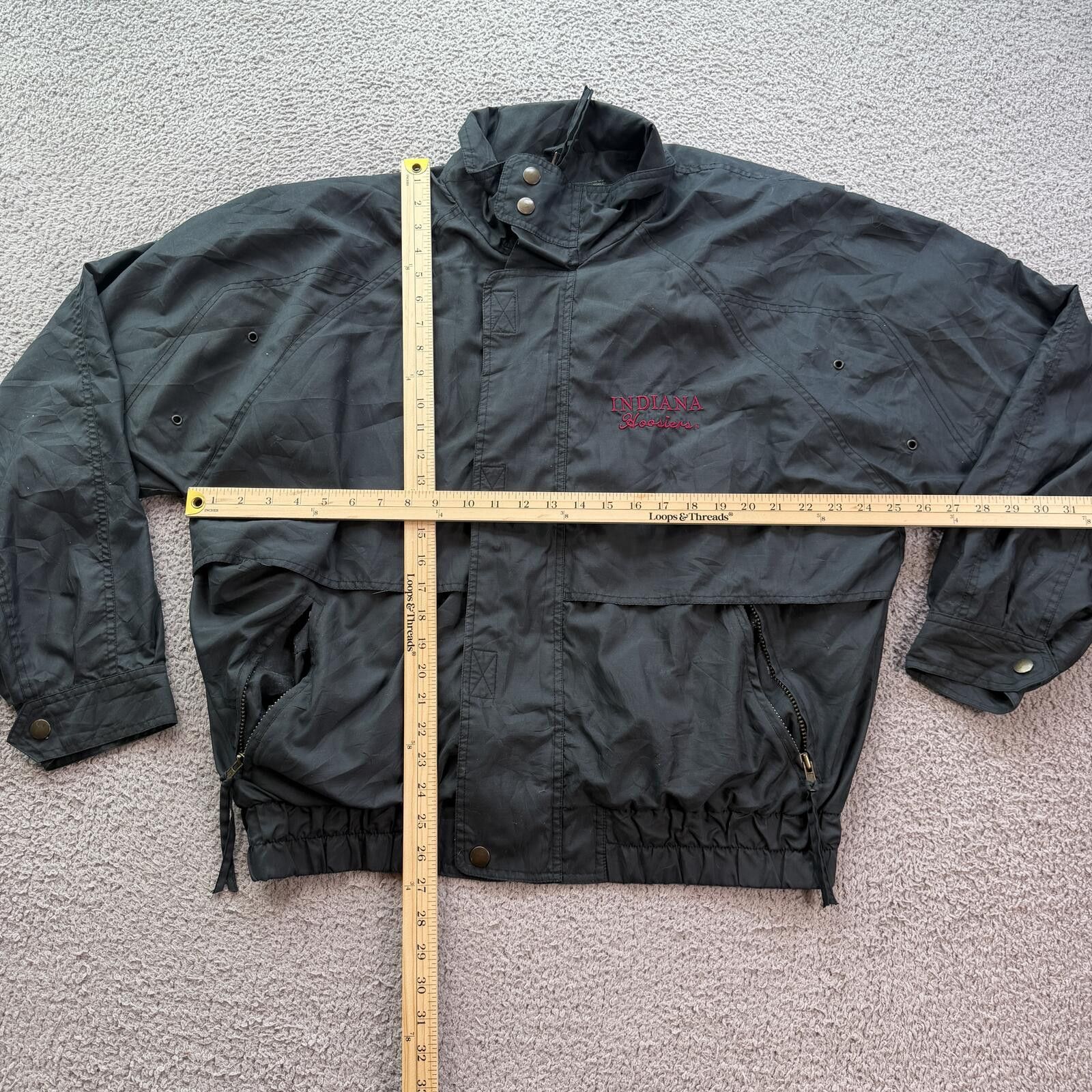 Other Vintage Indiana Hoosiers Windbreaker Jacket Black 90s Coat L Size US L / EU 52-54 / 3 - 4 Thumbnail