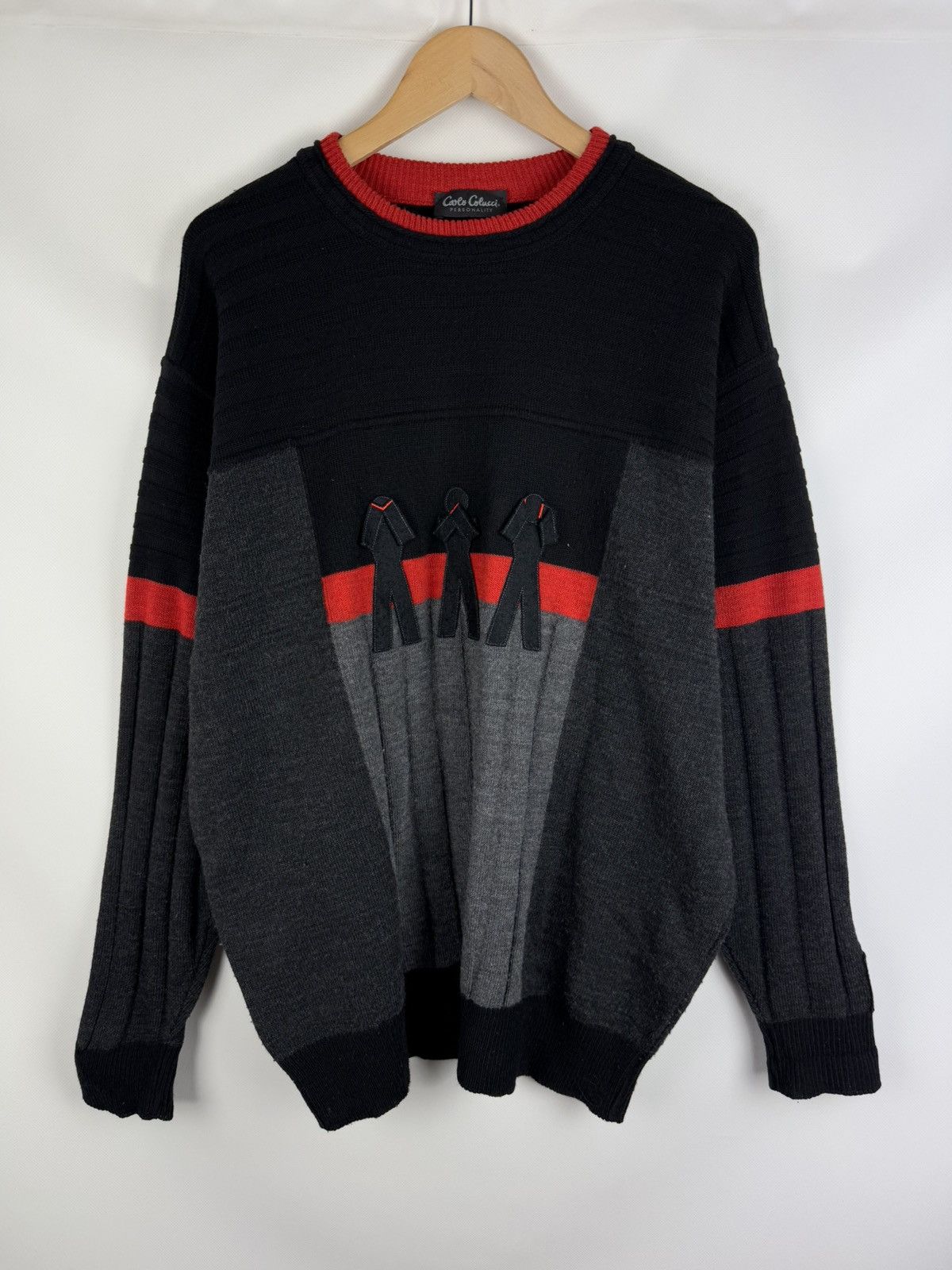 Carlo Colucci Carlo Colucci Vintage Men’s Wool Knitted Sweater Pullover Size US XL / EU 56 / 4 - 1 Thumbnail