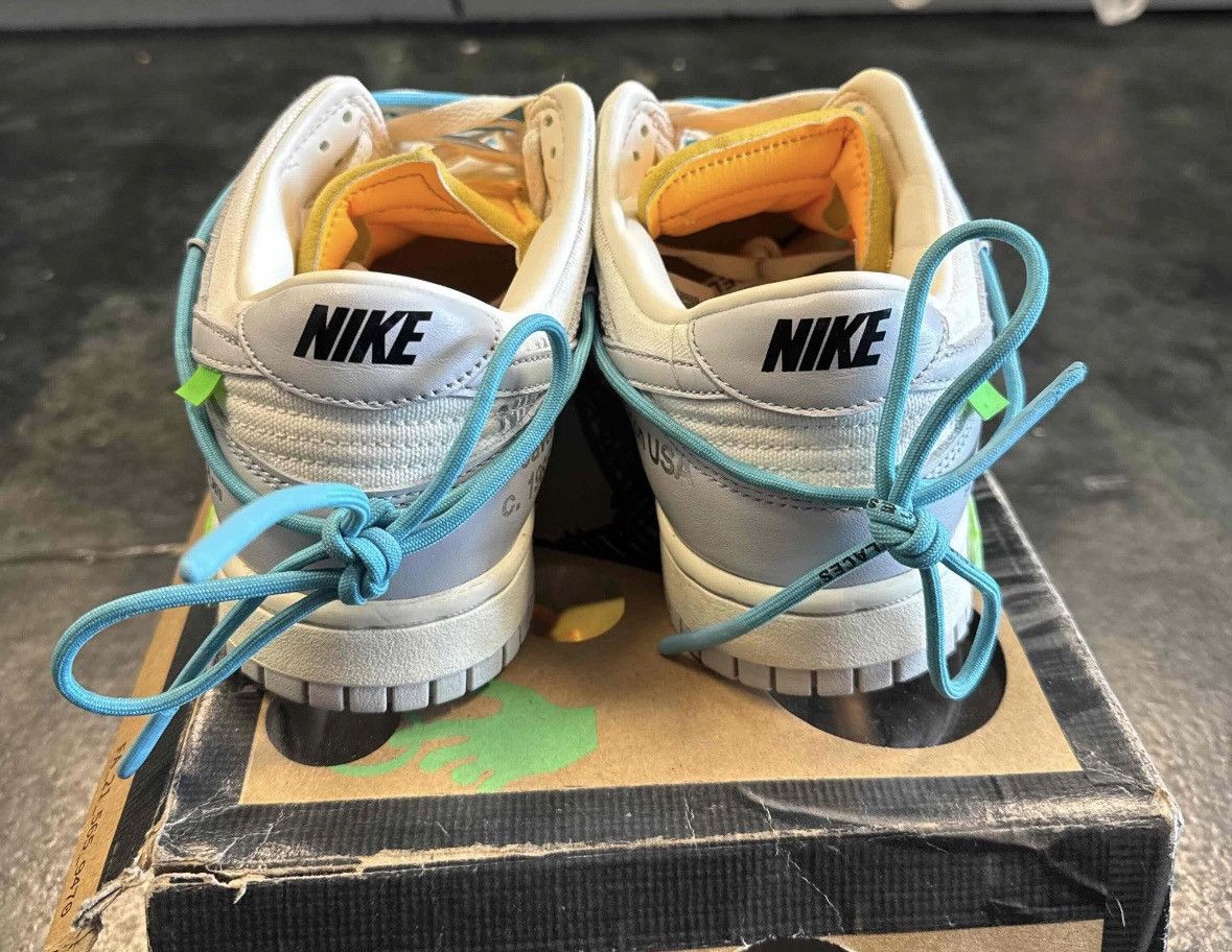 Nike Dunk Low Off-White Lot 02/50 Size US 7.5 / EU 40-41 - 4 Thumbnail