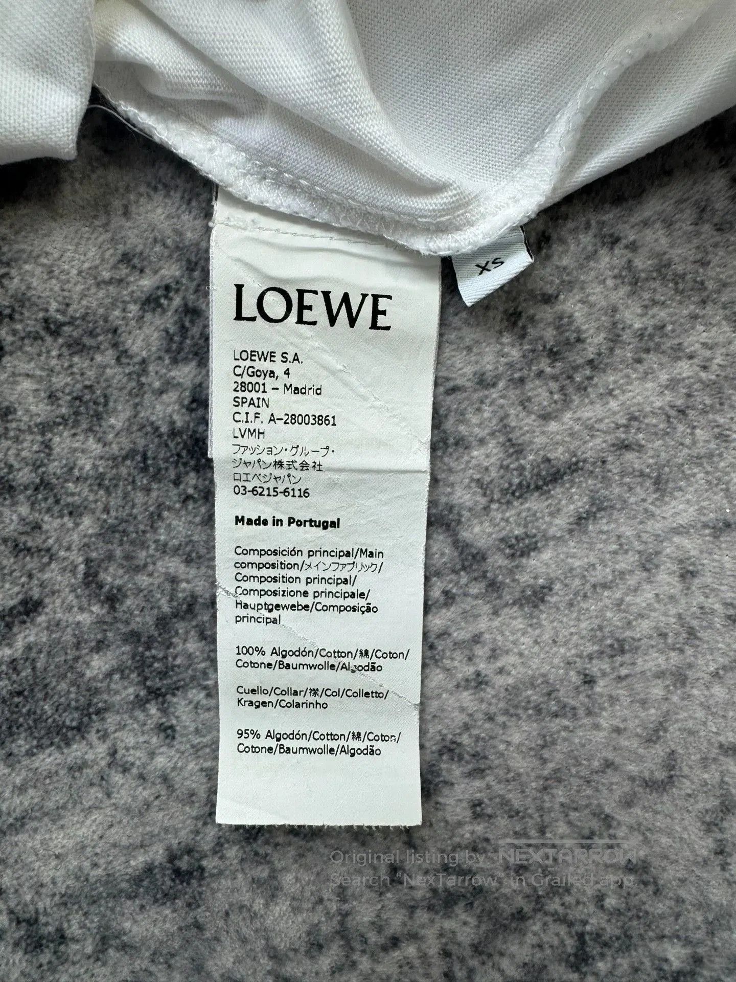 Loewe Loewe White Embroidered Logo Short Sleeve. Size XS / US 0-2 / IT 36-38 - 6 Thumbnail