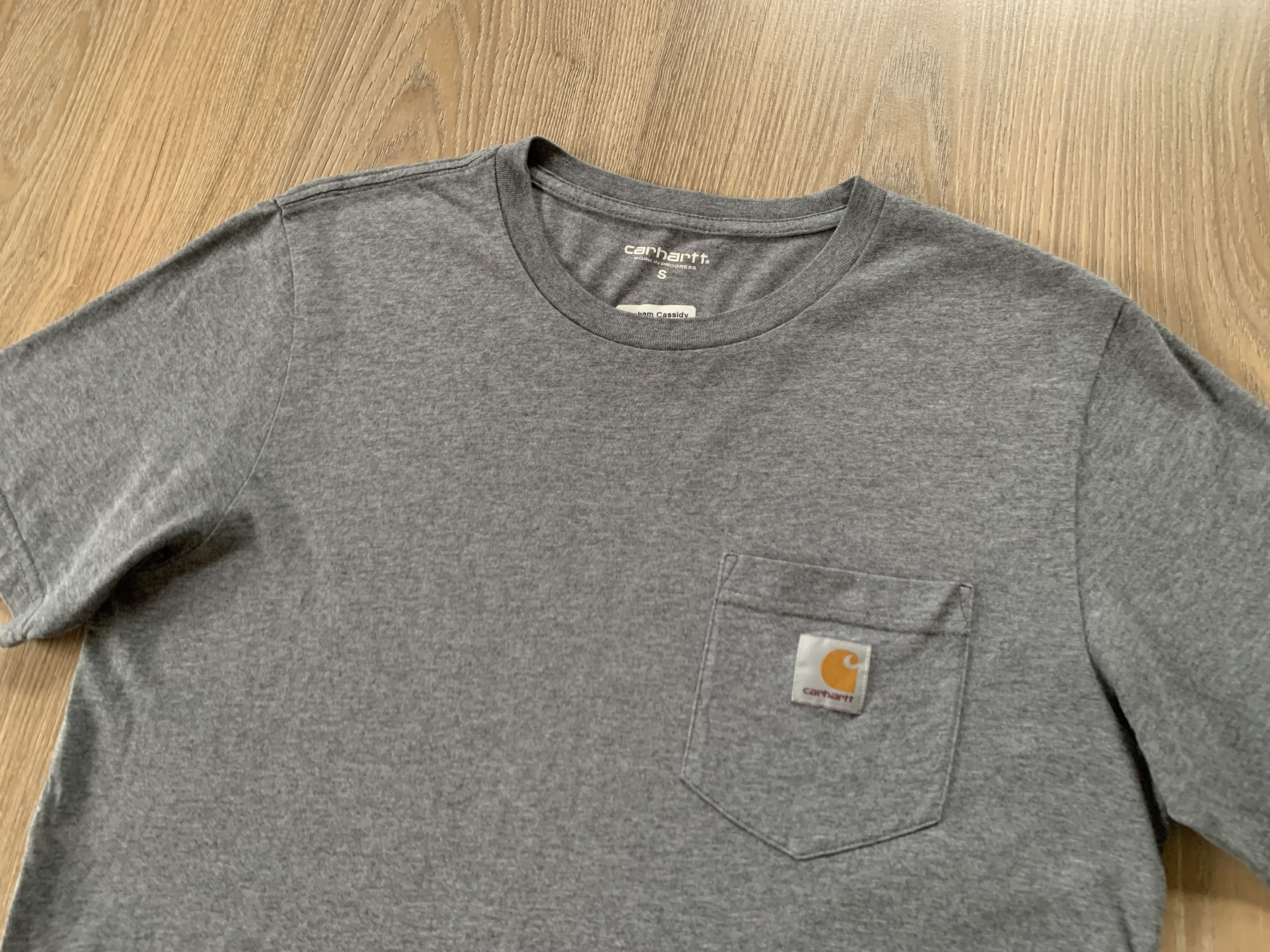 Carhartt × Vintage Carhartt Basic Grey Pocket T-Shirt Size US S / EU 44-46 / 1 - 4 Thumbnail