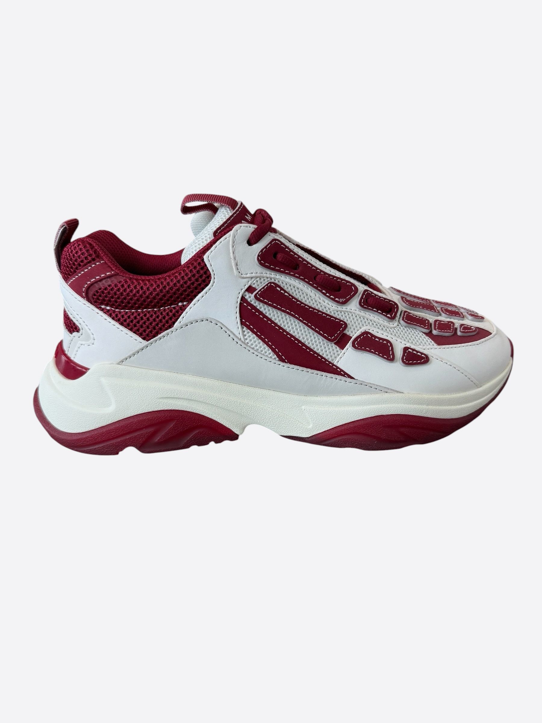 Amiri Amiri White & Red Bones Runners Size US 9 / EU 42 - 1 Thumbnail