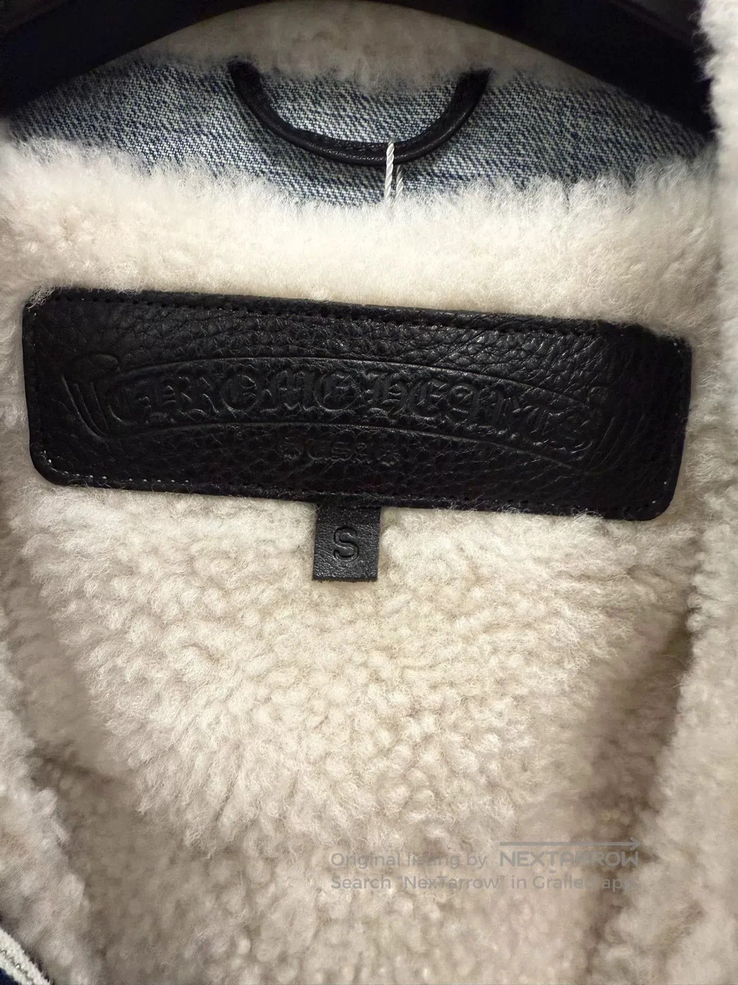 Chrome Hearts Chrome Hearts Shearling Blue Denim Jacket. Size US S / EU 44-46 / 1 - 5 Thumbnail