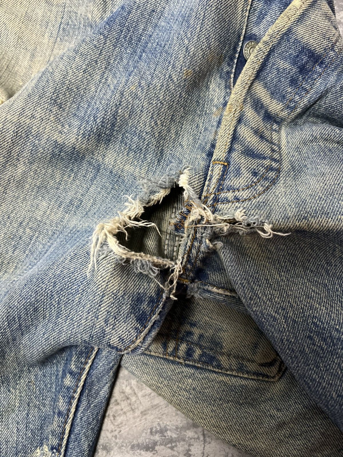 Levi's Vintage Clothing VINTAGE 501 REDLINE (RINDEM) RIPPED DISTRESSED DENIM PANT Size US 38 / EU 54 - 7 Thumbnail