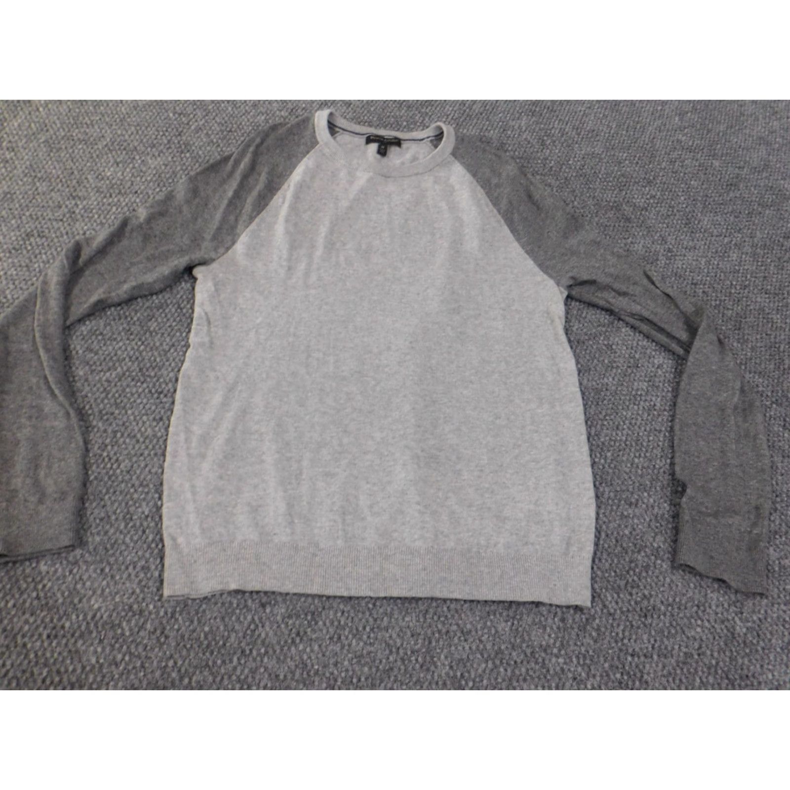 Banana Republic Banana Republic Sweater Mens M Gray Cotton Pullover Crew Neck Stretch Knit Knitwear Regular Size Type Sweater Mens Modern Preppy 90s? Size US M / EU 48-50 / 2 - 4 Thumbnail