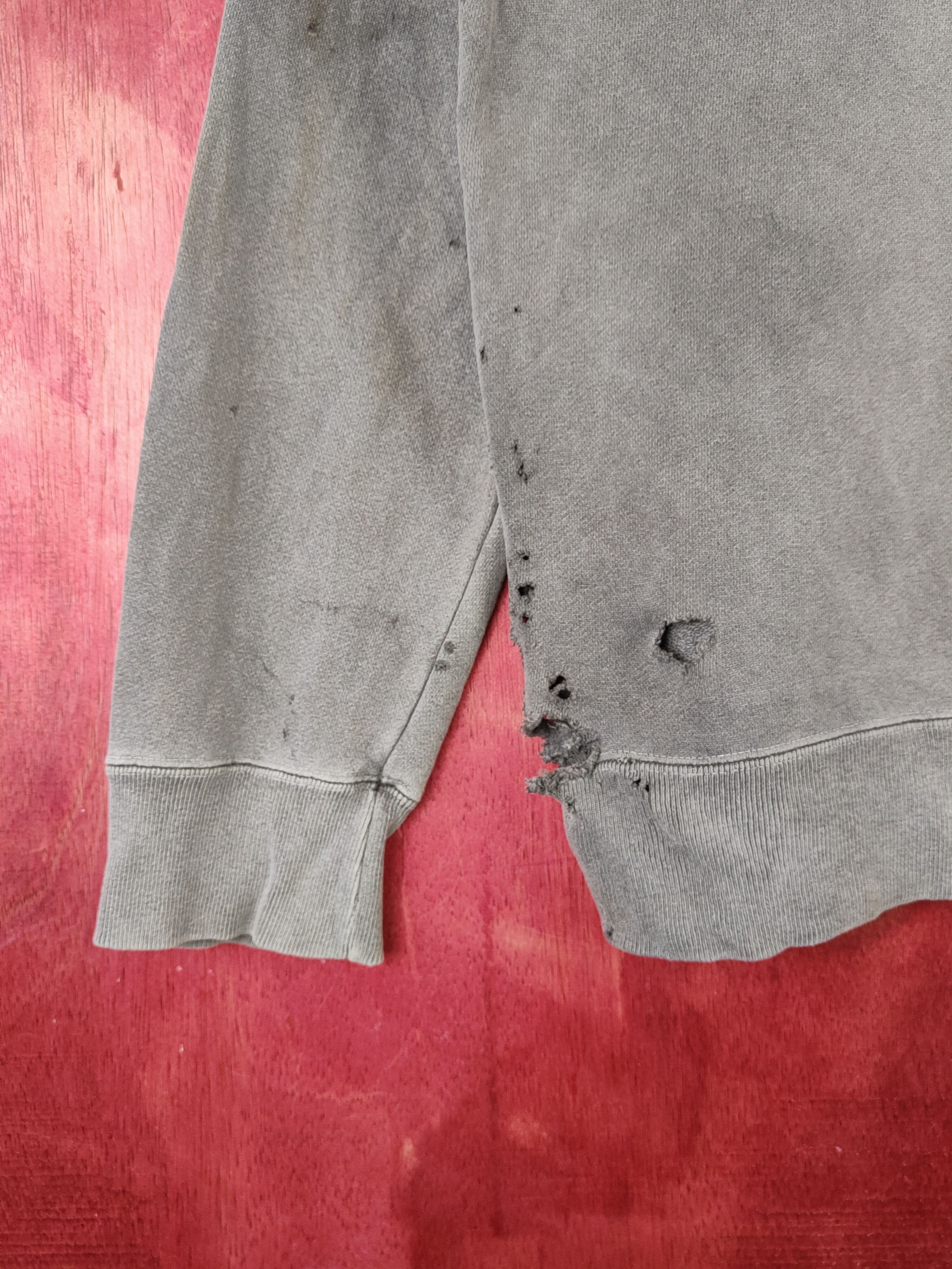 Helly Hansen Helly Hansen Dark Gray Faded ripped Sweatshirts #S1862 Size L / US 10 / IT 46 - 6 Thumbnail