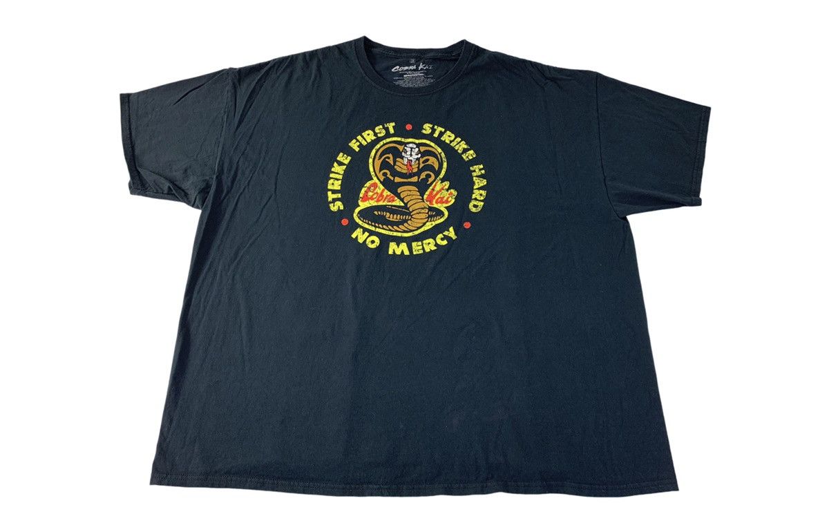 Vintage Cobra Kai Strike First Hard No Mercy Martial Art Movie Tee Size US XXL / EU 58 / 5 - 1 Thumbnail