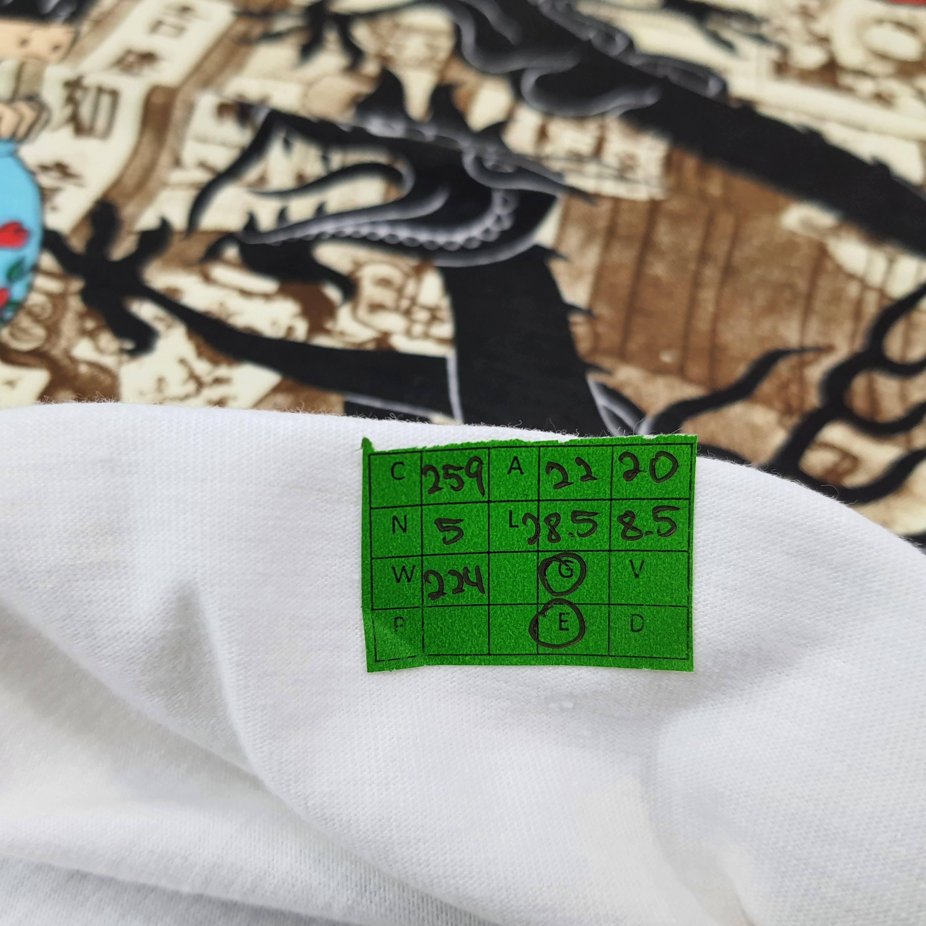 Vintage Vintage Adventure of Tintin The Blue Lotus Tshirt C259N5 Size US L / EU 52-54 / 3 - 6 Thumbnail