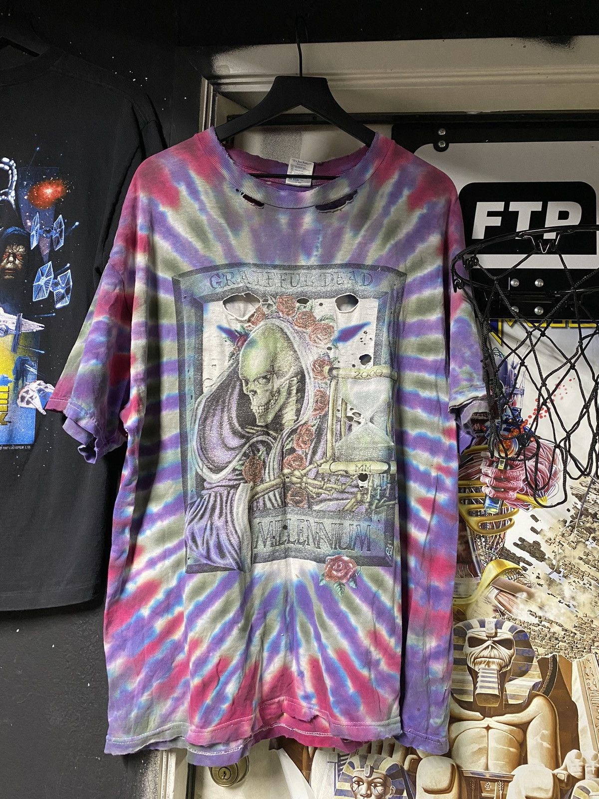 Vintage 90’s Vintage Grateful Dead Tiedye Band Tee Shirt XLarge Size US XL / EU 56 / 4 - 3 Thumbnail