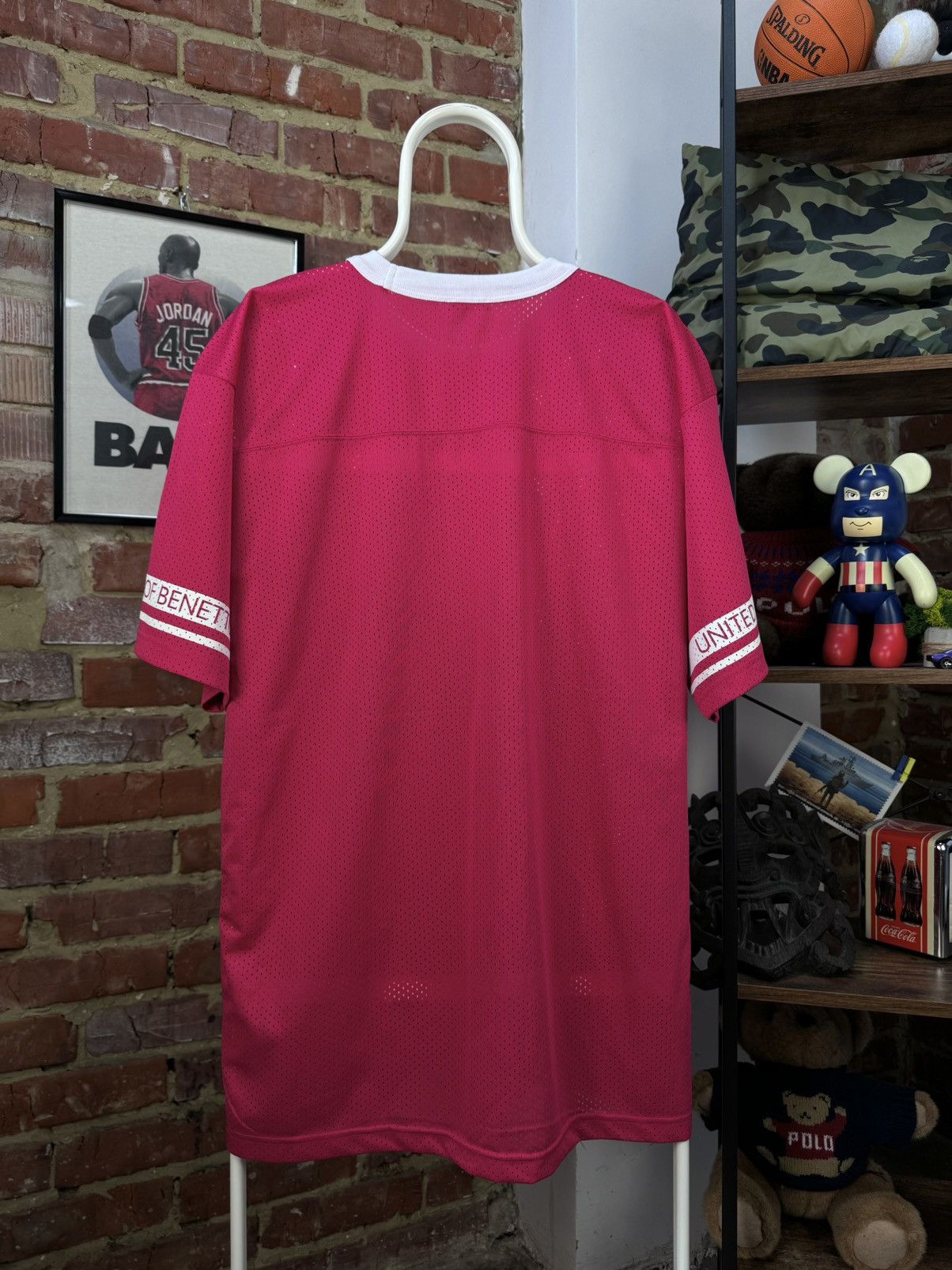United Colors Of Benetton United Colors of Benetton 65 Pink Short Sleeve Jersey Size US S / EU 44-46 / 1 - 8 Thumbnail