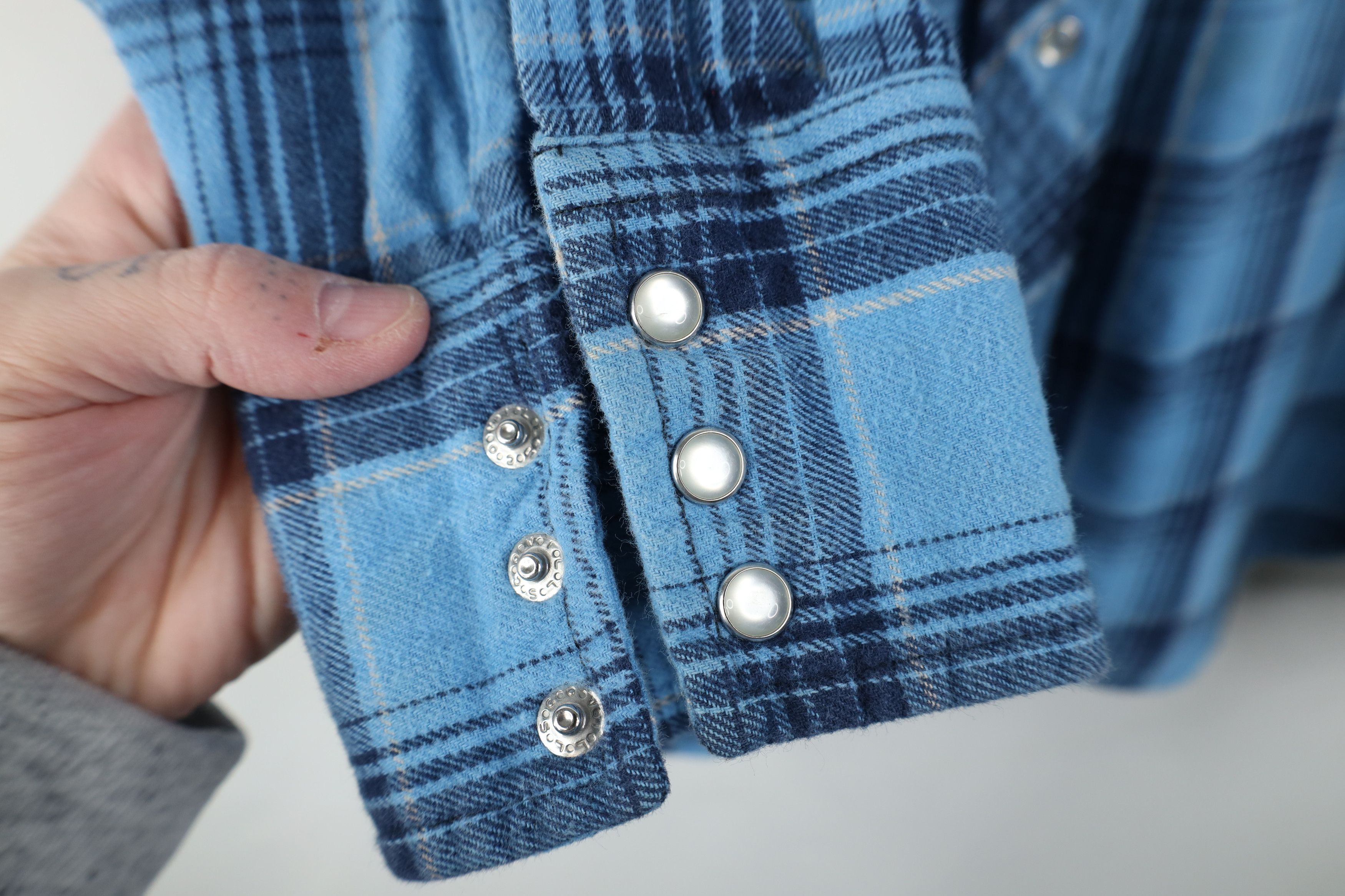 Wrangler Vintage 90s Y2K Wrangler Rodeo Flannel Button Shirt Plaid Size US XL / EU 56 / 4 - 9 Thumbnail