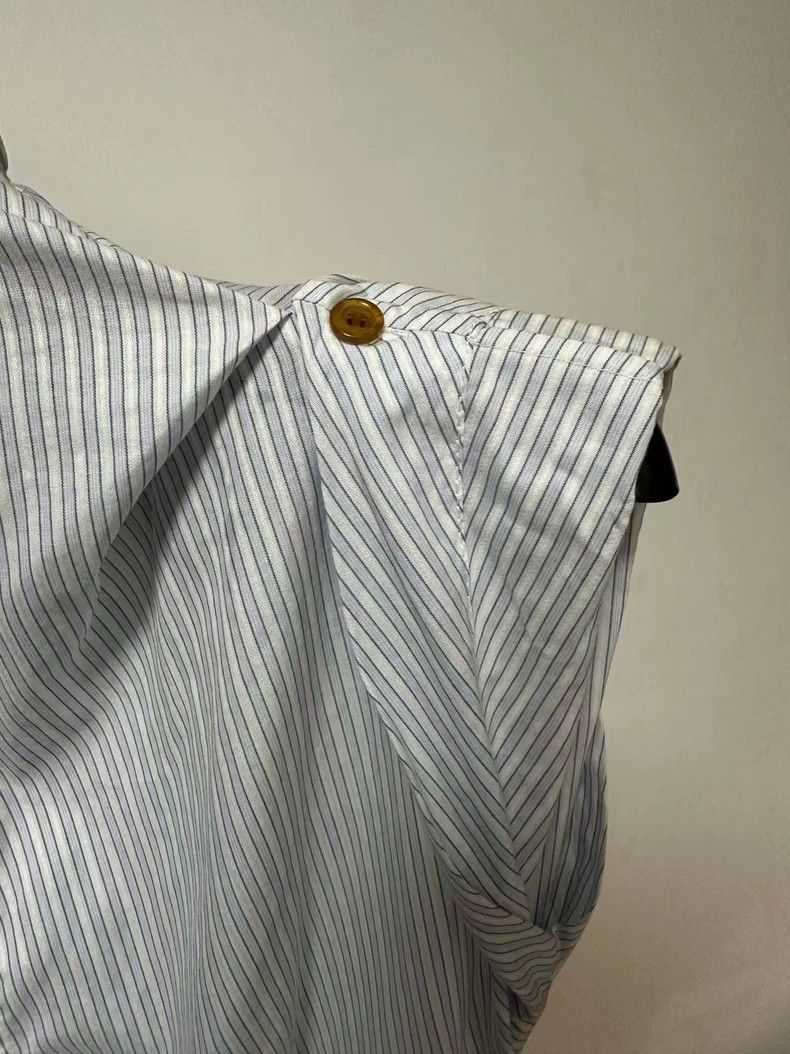 Vivienne Westwood Vivienne Westwood Light blue striped open chest airplane s Size XS / US 0-2 / IT 36-38 - 4 Thumbnail