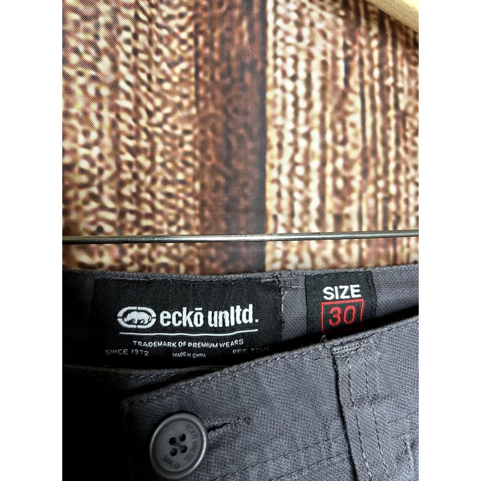 Ecko Unltd. Ecko Unltd Mens Gray Cargo Shorts Size 30 Size US 30 / EU 46 - 3 Thumbnail