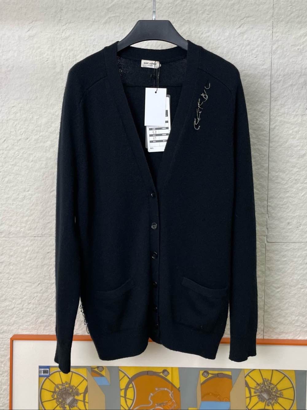 Saint Laurent Paris Saint Laurent Pin Detail Cardigan Size XS Size US XS / EU 42 / 0 - 1 Thumbnail