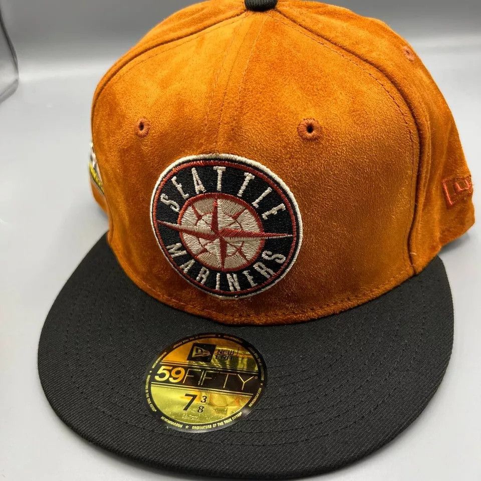 New Era Seattle Mariners Hat Men 7 3/8 59Fifty New Era Fitted Cap Size ONE SIZE - 2 Thumbnail