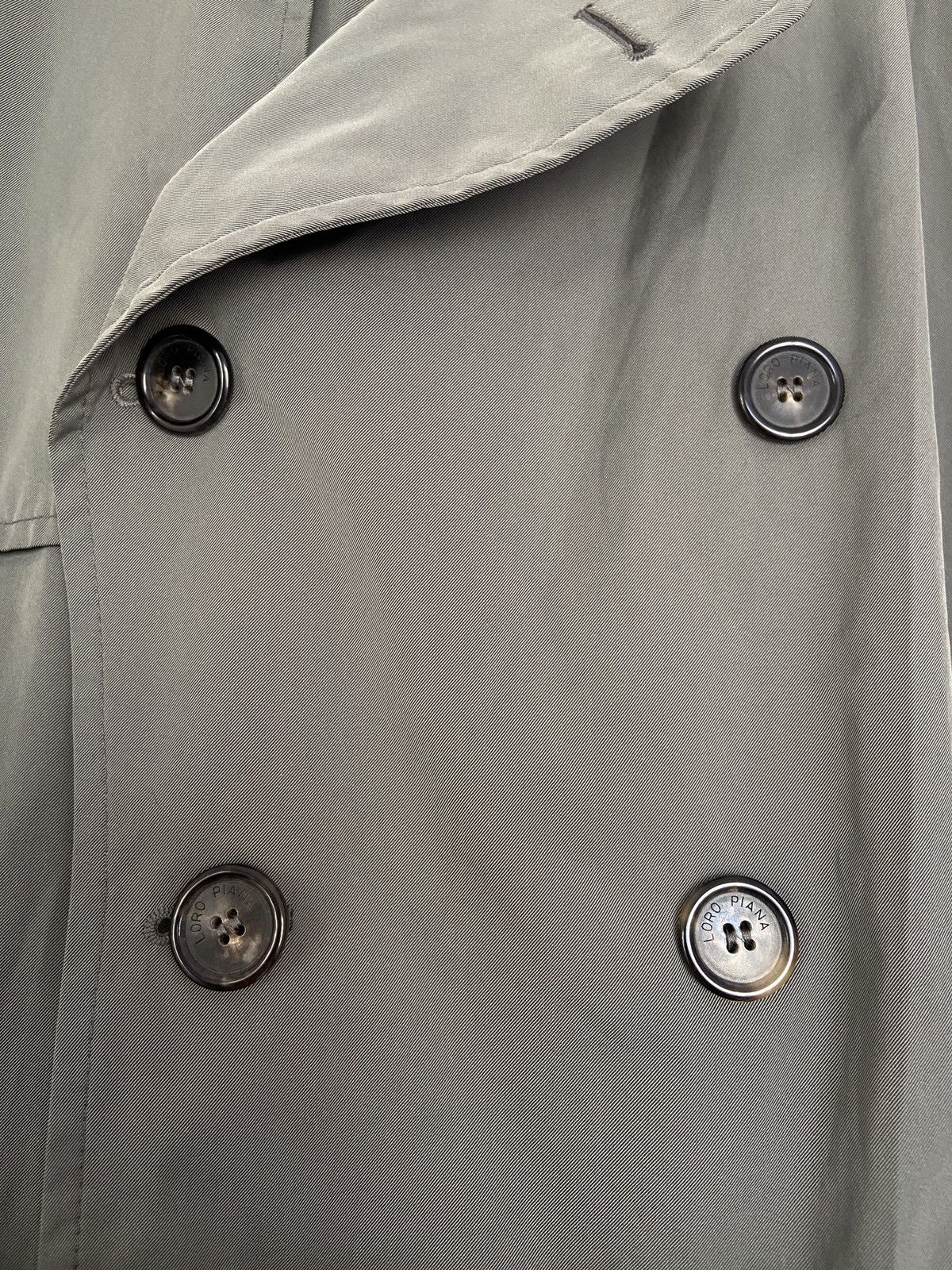 Loro Piana Loro Piana Light Olive Stormey Trench Tecno Coat Size US XXL / EU 58 / 5 - 6 Thumbnail