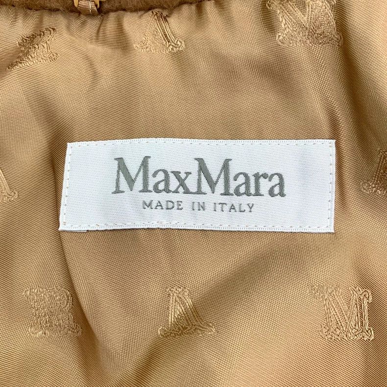 Max Mara Max Mara Camel Teddy Cropped Cape Coat with Lapel and Diag Size S / US 4 / IT 40 - 6 Thumbnail