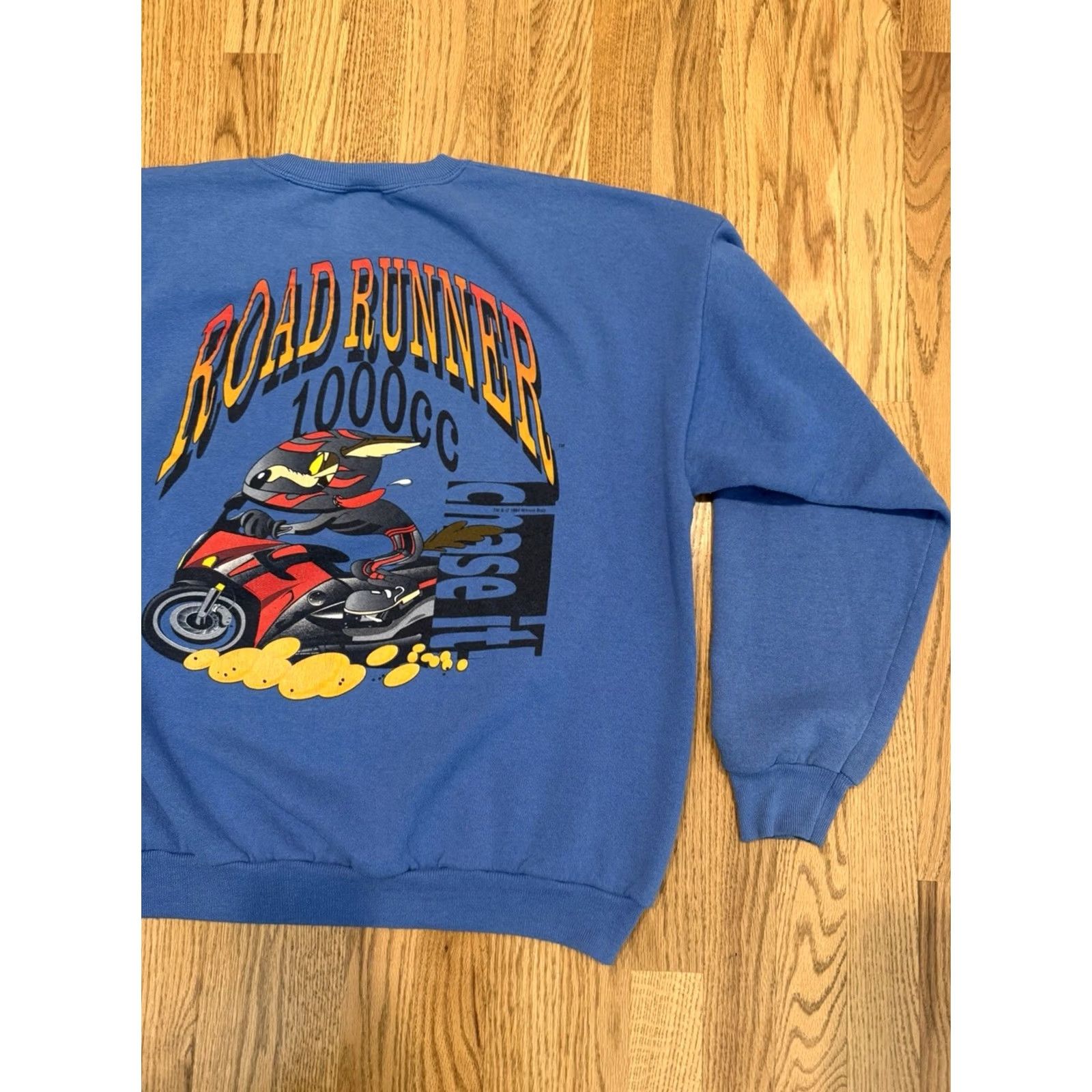 Vintage VINTAGE Looney Tunes Wile E Coyote Roadrunner Sweatshirt Mens XL 90s Vtg Size US XL / EU 56 / 4 - 4 Thumbnail