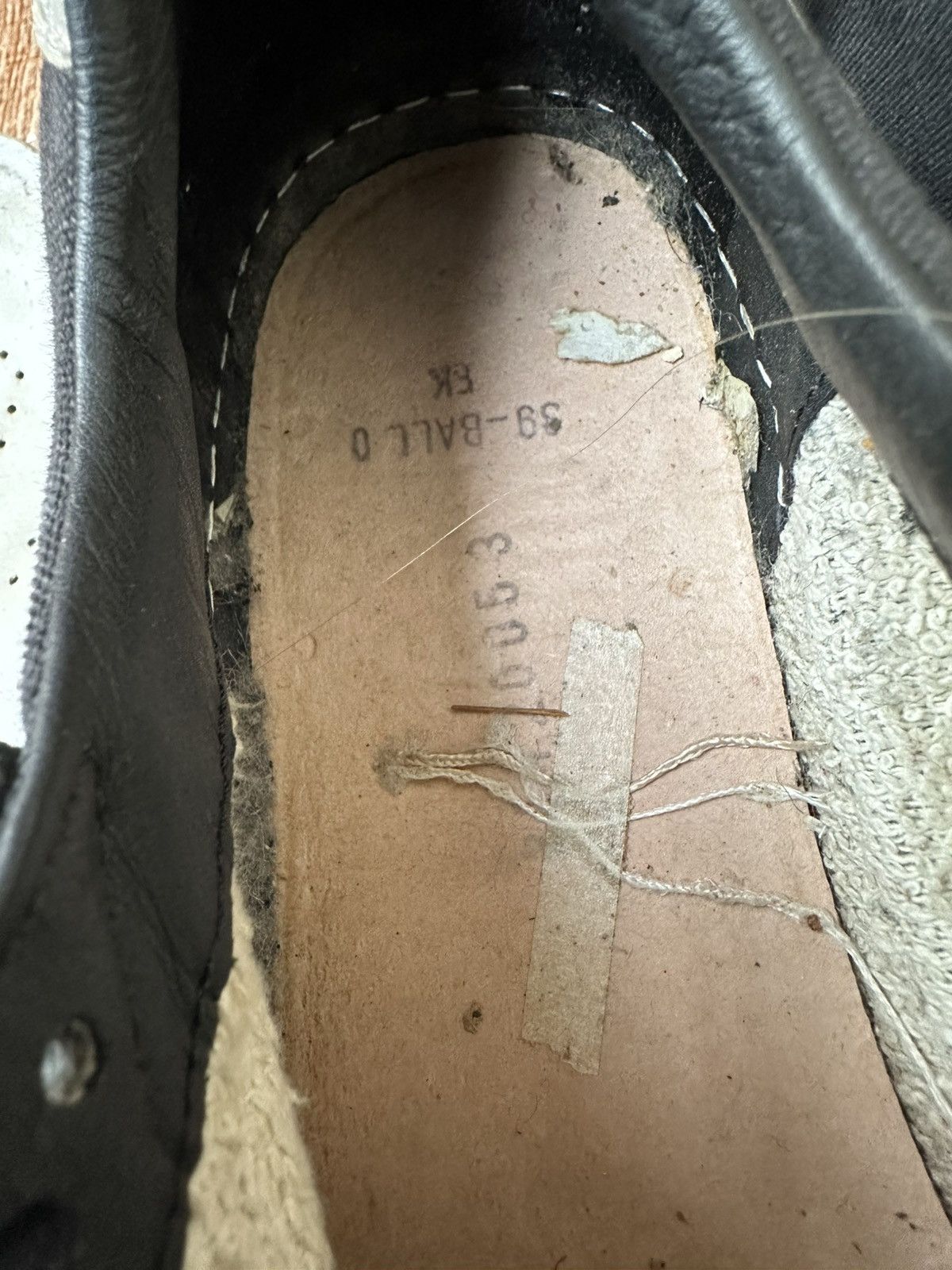 Golden Goose Golden Goose Ballstar Black Leather & Canvas Low Tops Size US 6 / EU 39 - 20 Thumbnail