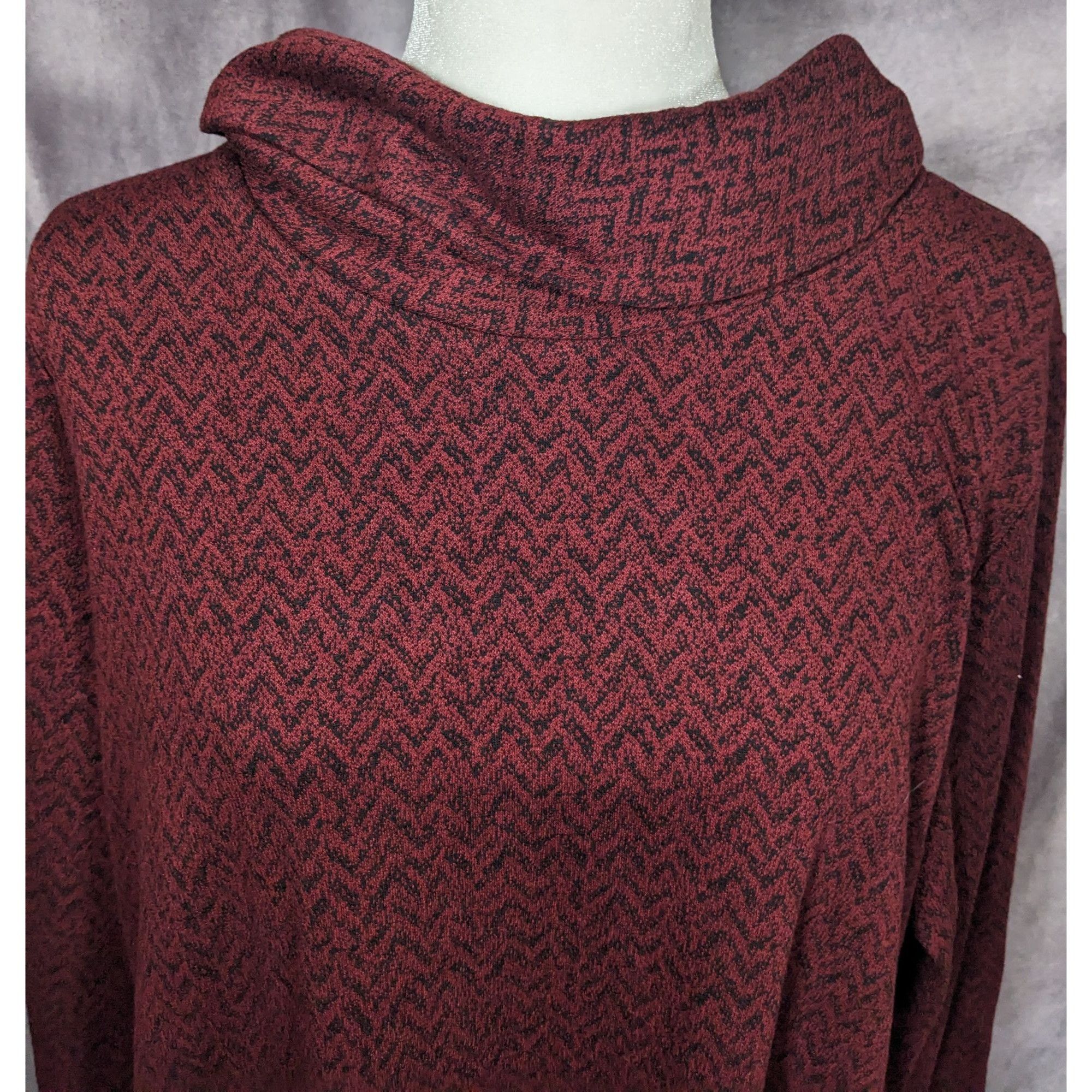 Other Appleseeds Red Cowl Neck Tunic Style Sweat Dress With Pocket Size XL / US 12-14 / IT 48-50 - 8 Thumbnail