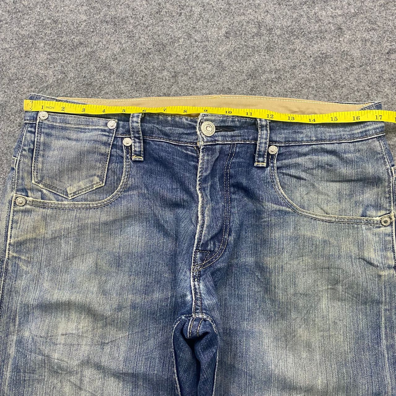Levi's 💥Best Offer💥Vintage Levis 504 Distressed Denim Size US 34 / EU 50 - 4 Thumbnail