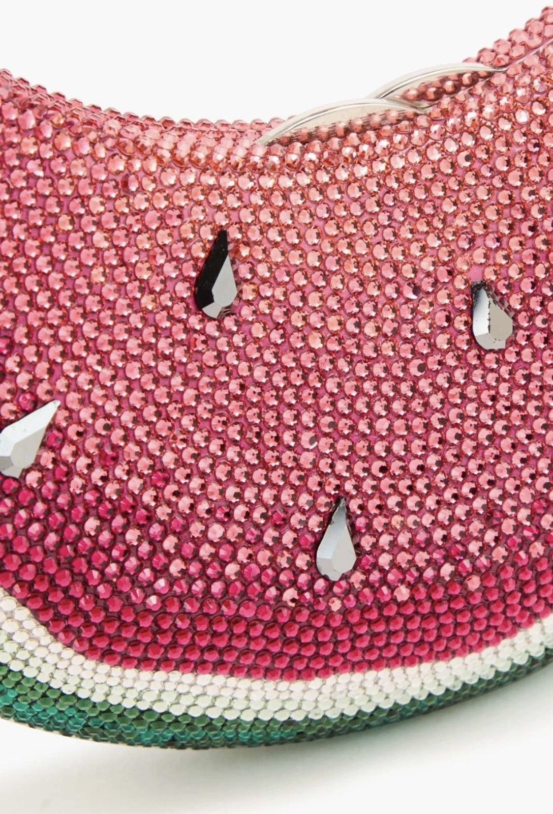 Judith Leiber Judith Leiber Watermelon Crystal-Embelliished Clutch Size ONE SIZE - 3 Thumbnail