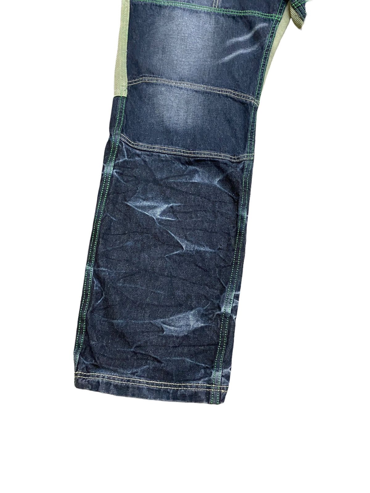 If Six Was Nine × Japanese Brand × Le Grande Bleu (L.G.B.) Rare Design Vintage Sacrifice Two Tone Codroy Jeans 2000s Size US 34 / EU 50 - 10 Thumbnail