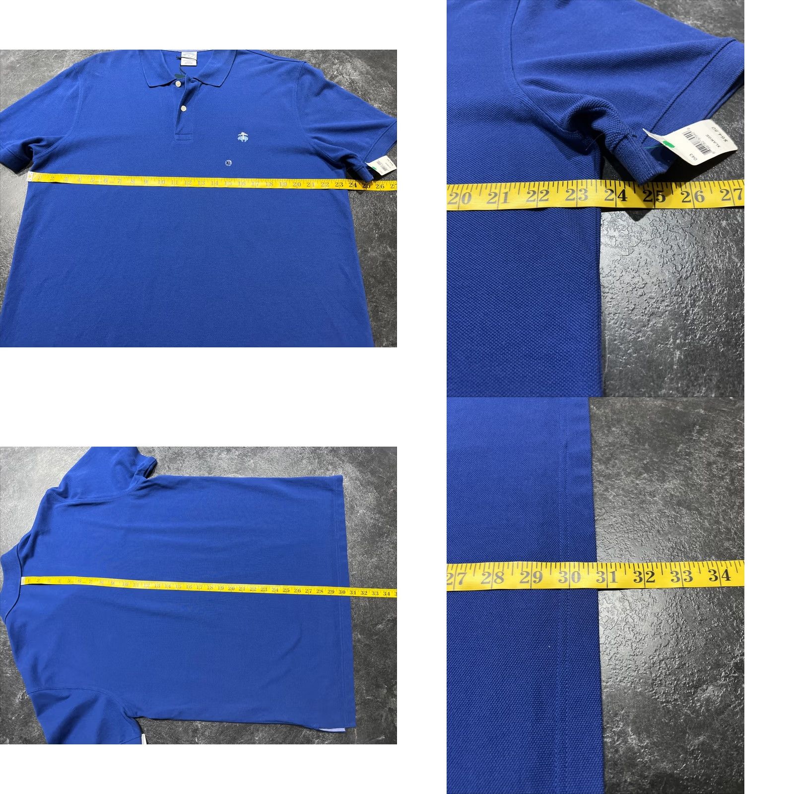 Brooks Brothers Brooks Brothers Polo Mens XL Shirt Slim Fit 100% Cotton Blue New Size US XL / EU 56 / 4 - 8 Thumbnail