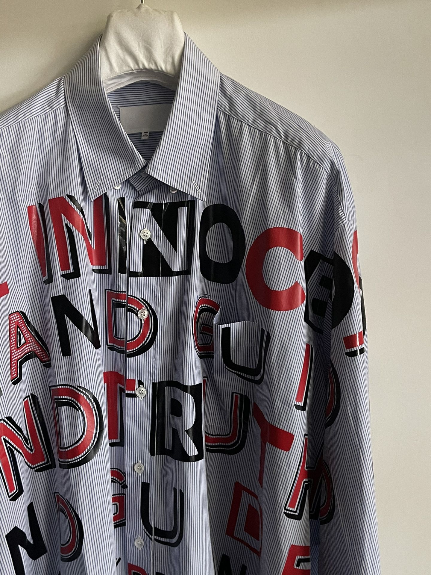 Maison Margiela Maison Margiela 17ss offset letter shirt 2501-Nextarrow Size US XXS / EU 40 - 4 Thumbnail