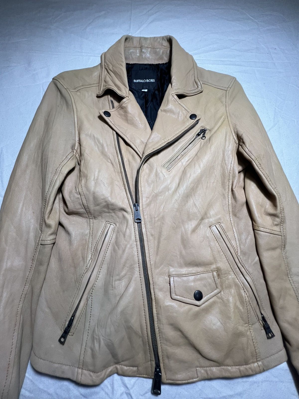 BUFFALO BOBS Buffalo Bobs biker-style leather jacket Size US S / EU 44-46 / 1 - 6 Thumbnail