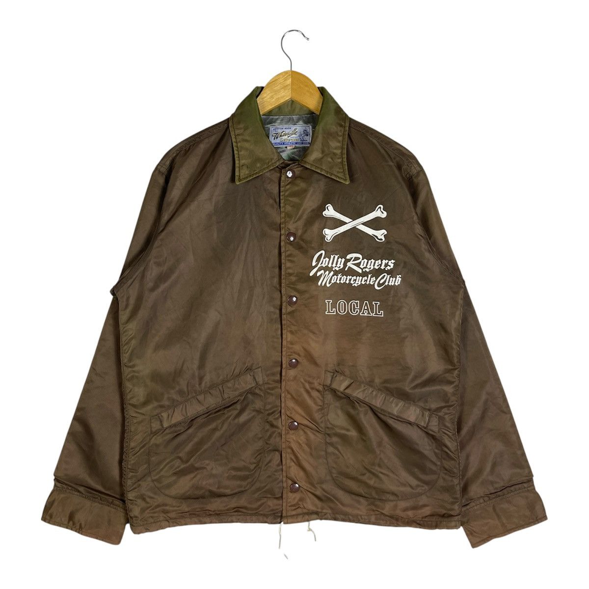 Whitesville Vintage Jolly Rogers Motorcycle Club “LOCAL” Coach Jacket Size US M / EU 48-50 / 2 - 2 Thumbnail