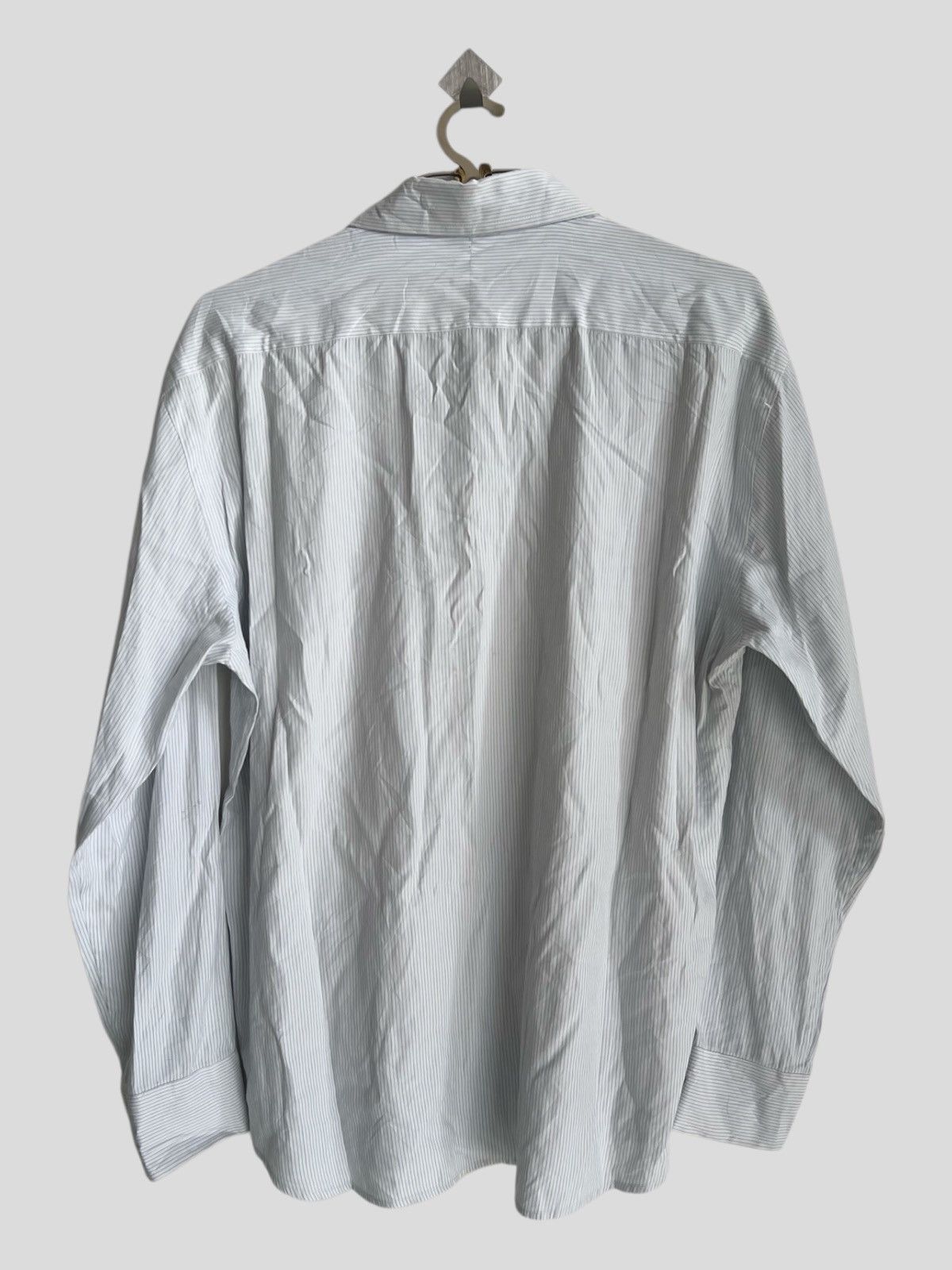 Gucci Gucci Tom Ford Eras White Pinstriped Gentleman Button Shirt Size US XL / EU 56 / 4 - 2 Thumbnail