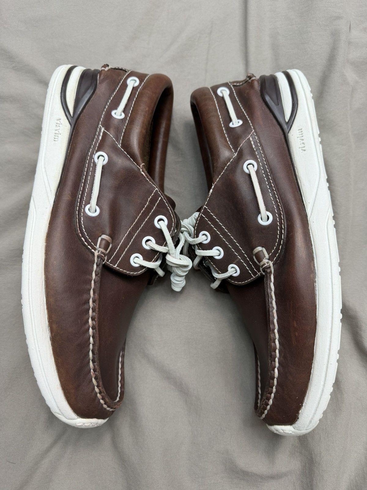 Visvim VISVIM Americana Deck Folk Leather Shoes size 9.5 Size US 9.5 / EU 42-43 - 3 Thumbnail