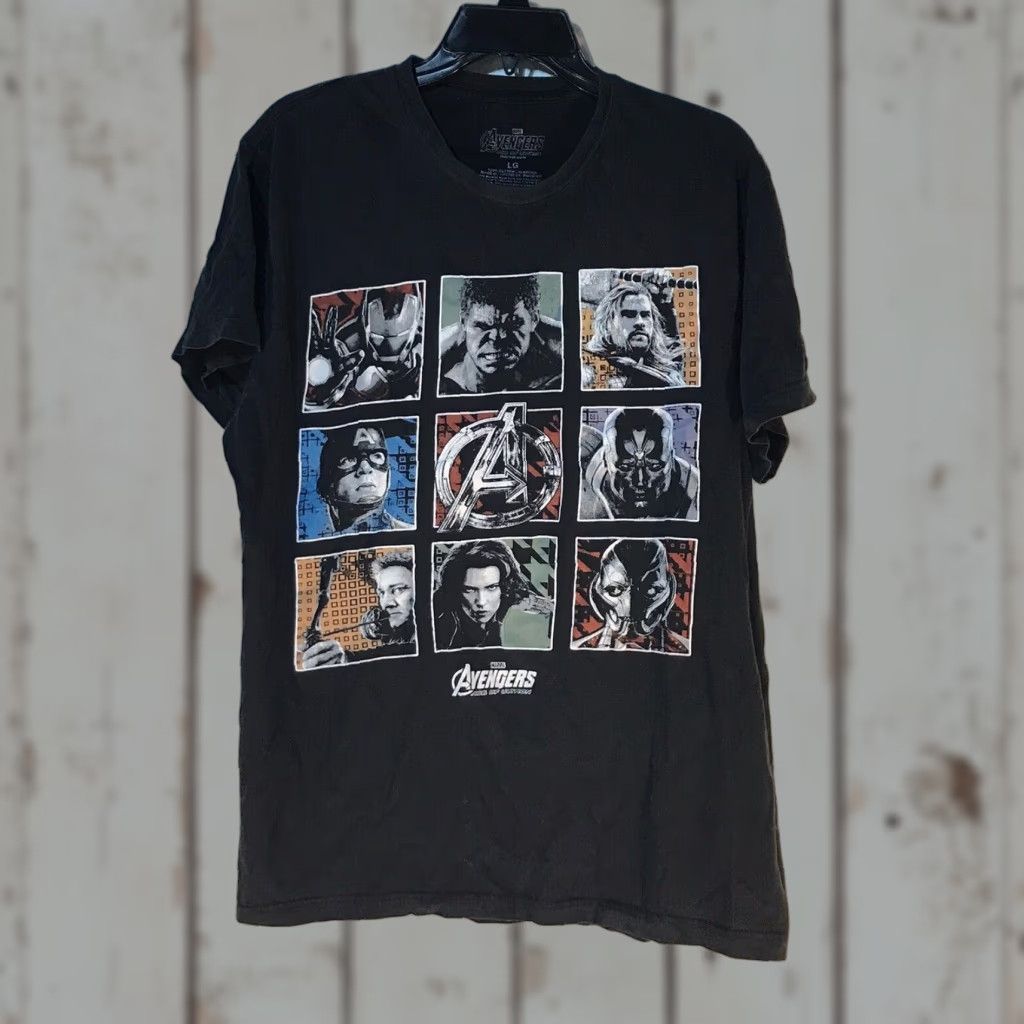 Vintage Marvel Avengers Age Of Ultron Graphic Print T-Shirt Mens Size L Black Movie Theme Size US L / EU 52-54 / 3 - 1 Thumbnail