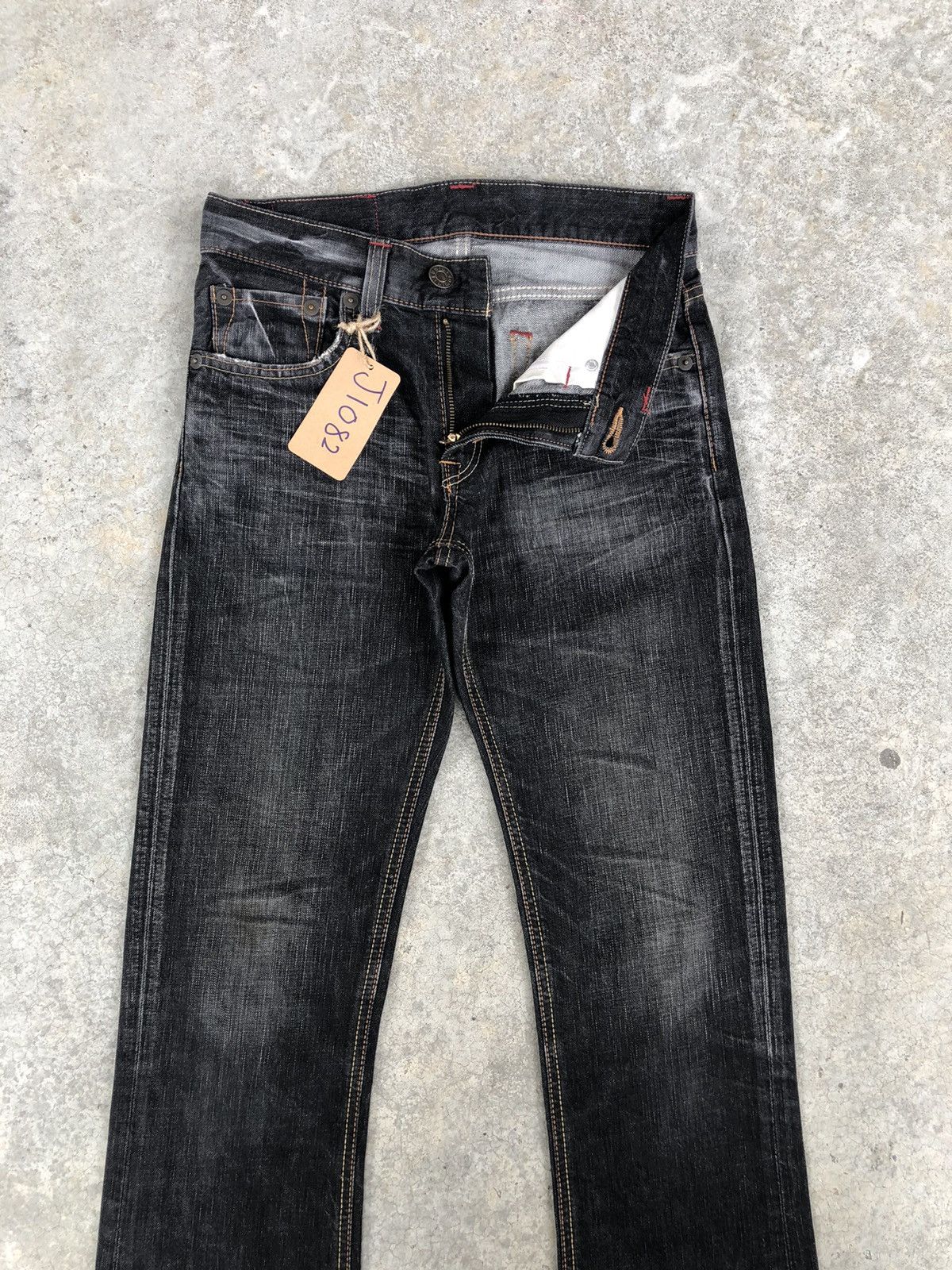 If Six Was Nine Japanese Edwin Flared Jeans Distressed Jeans 512 Size US 29 - 3 Thumbnail