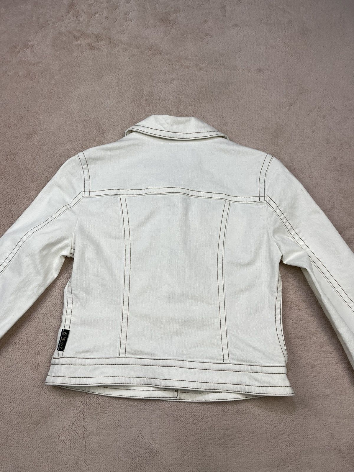agnes b. SAMPLE DESIGN Agnes B White Denim Jackets Size XXS / US 00 / IT 34 - 5 Thumbnail