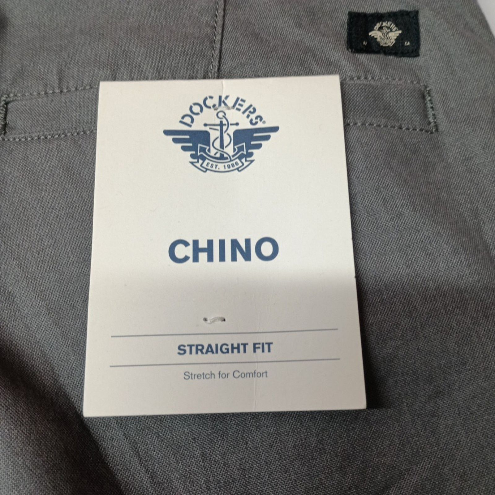 Dockers Dockers Chino Straight Fit Men's Size 32x32 Gray Stretch Size US 32 / EU 48 - 8 Thumbnail