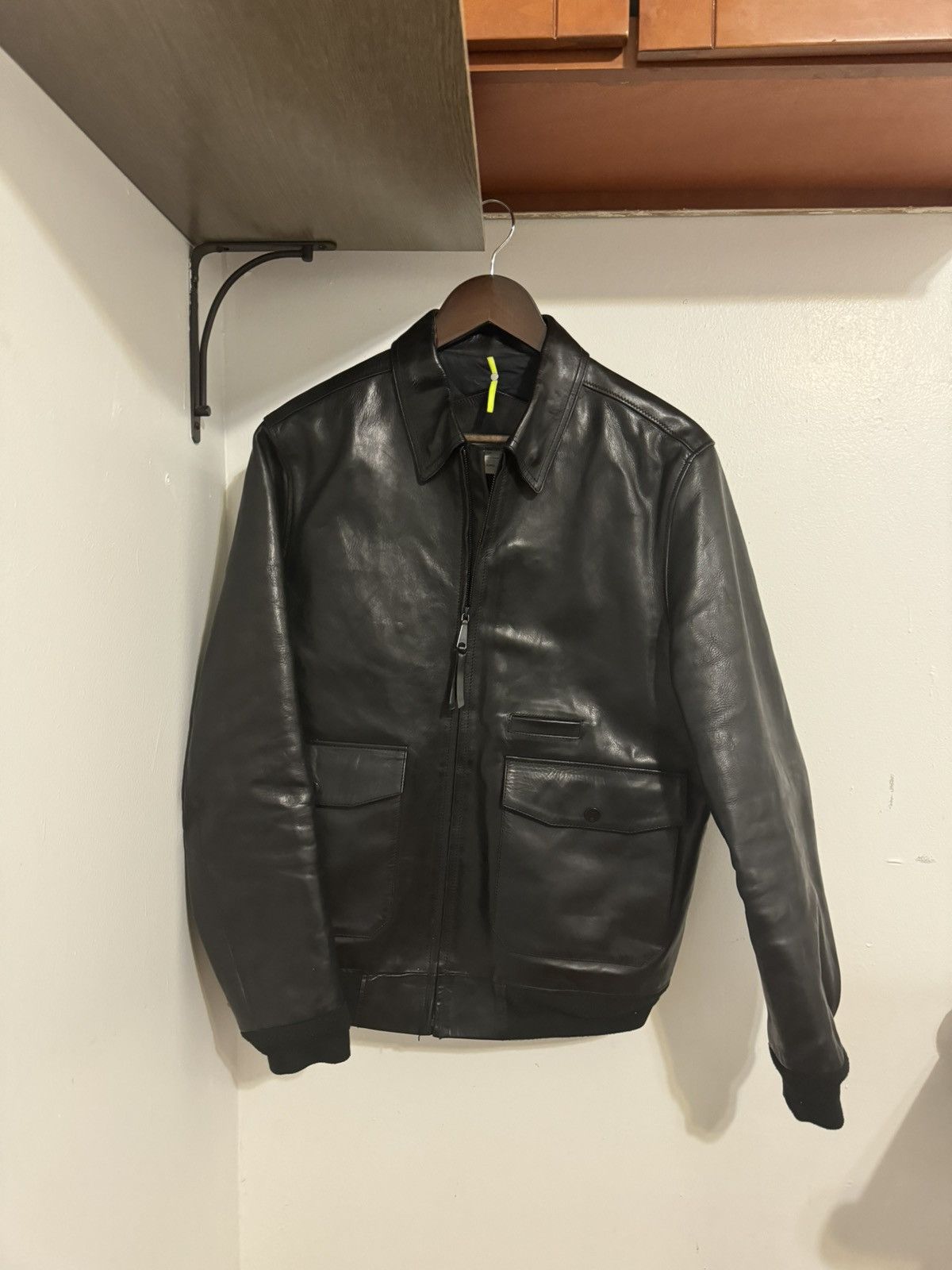 OAMC Over All Master Cloth OAMC black leather biker jacket Size US S / EU 44-46 / 1 - 1 Thumbnail