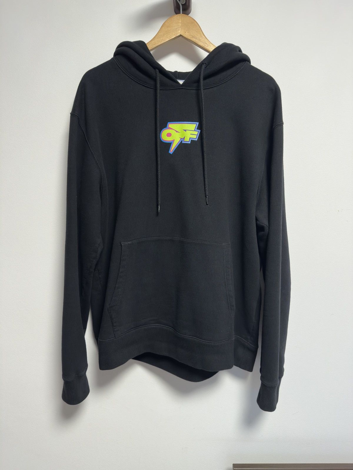 Off-White Black Off-White hoodie green fluo Size US XL / EU 56 / 4 - 1 Thumbnail